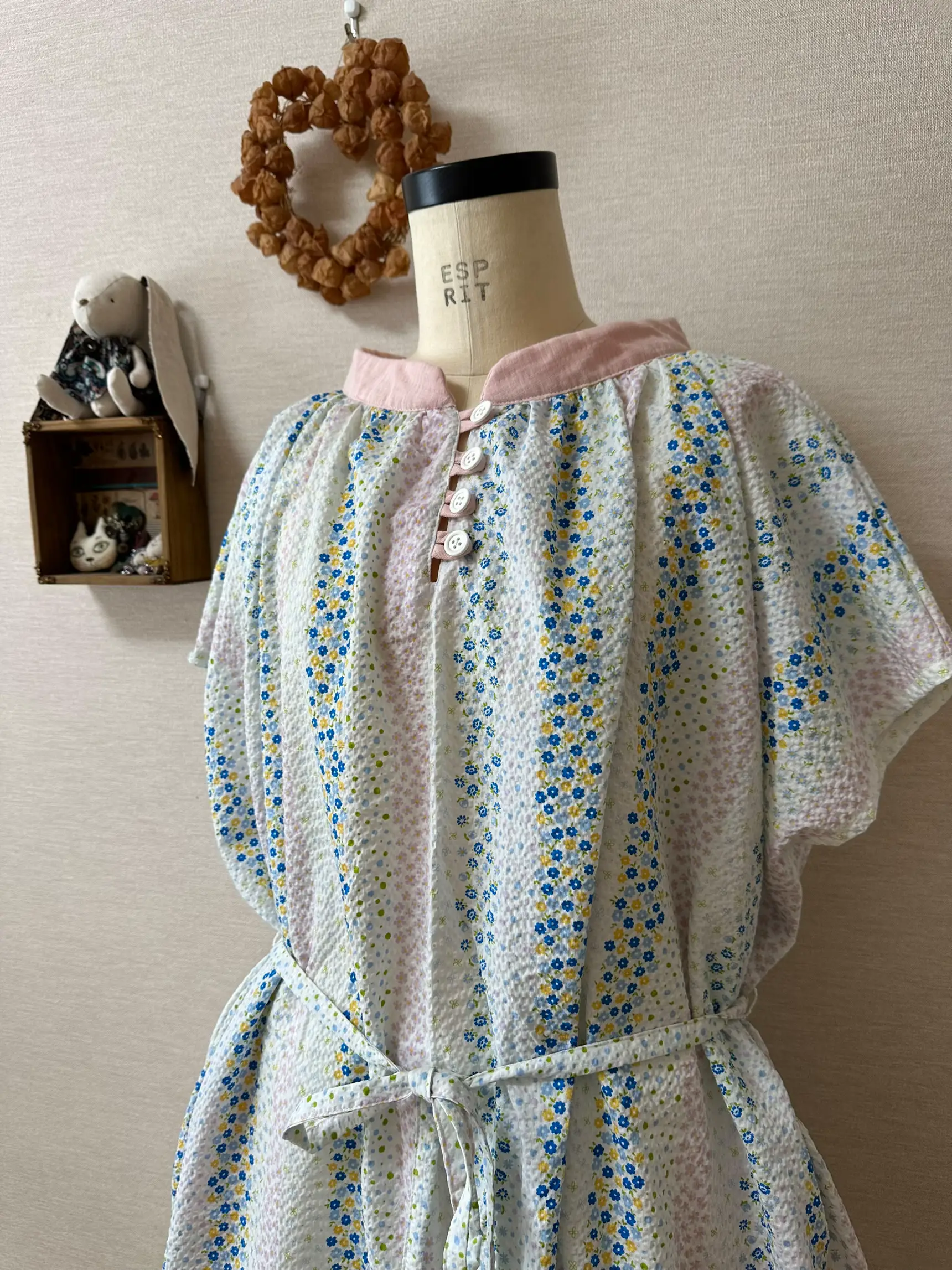 ハンドメイド リップル ギャザーワンピース | AKIKOsanが投稿した 