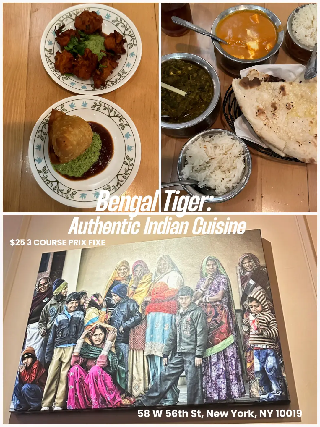 Bengal Tiger Indian Food Manhattan East Side, NY 10019