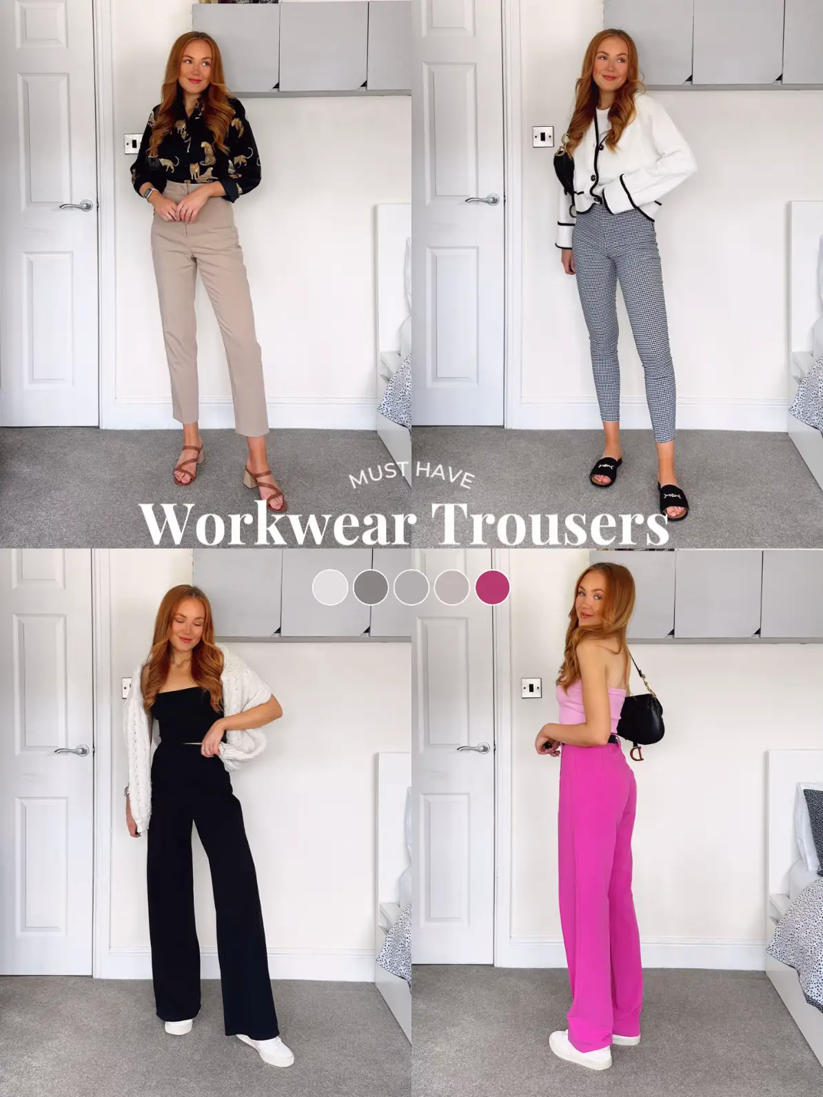 Zara high-waist trousers - Steffy's Style  Stylish work outfits, Work  outfits women, Work outfit