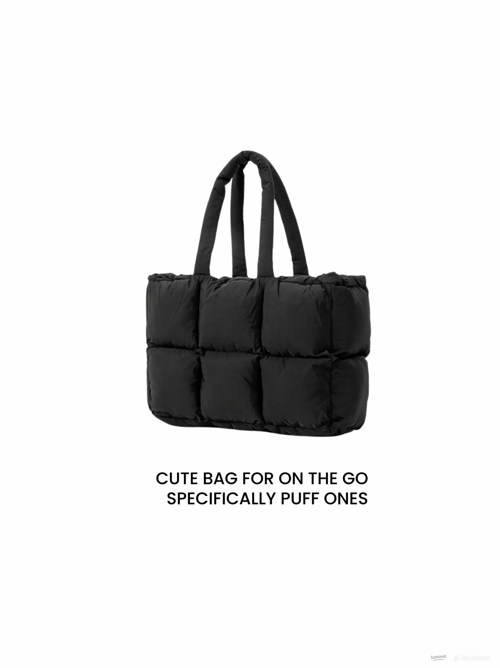 OFF-WHITE Puffy Bag Nylon Small Anthracite