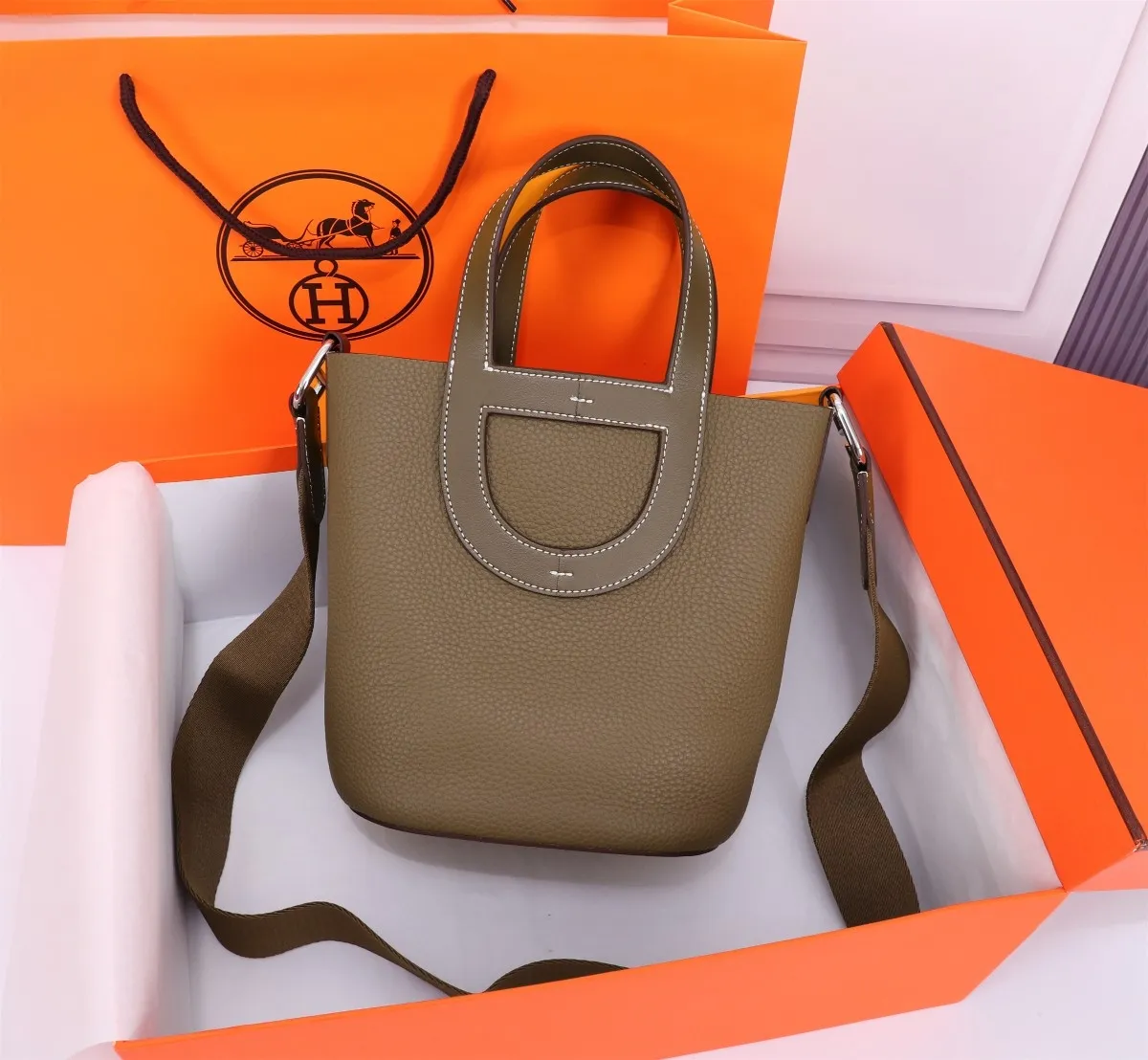 Hermes Shopping, luxury unboxing Hermes Garden Party 30, spec