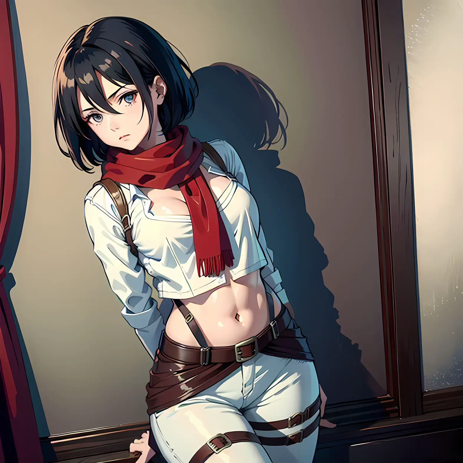 Mikasa Ackerman (gym attire), Anime Gallery