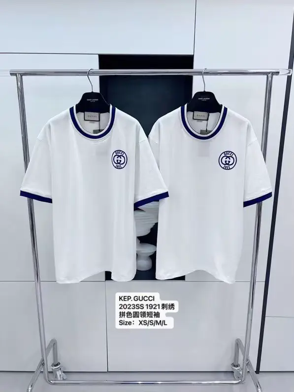 KEP. GUCCI 2023SS 1921刺绣拼色圆领短袖Size：XS/S/M/L | Gallery