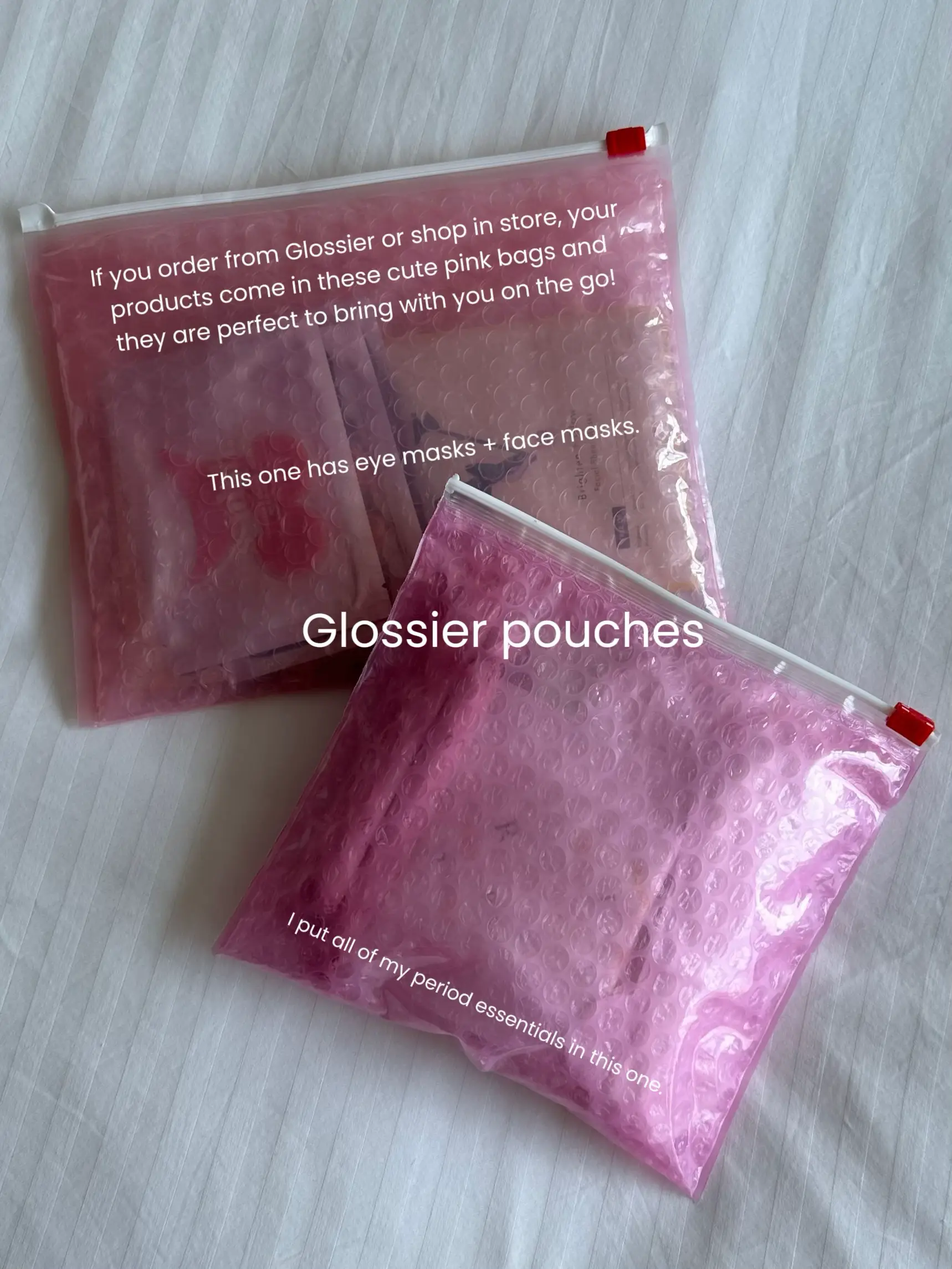 Glossier pink pouch online amazon