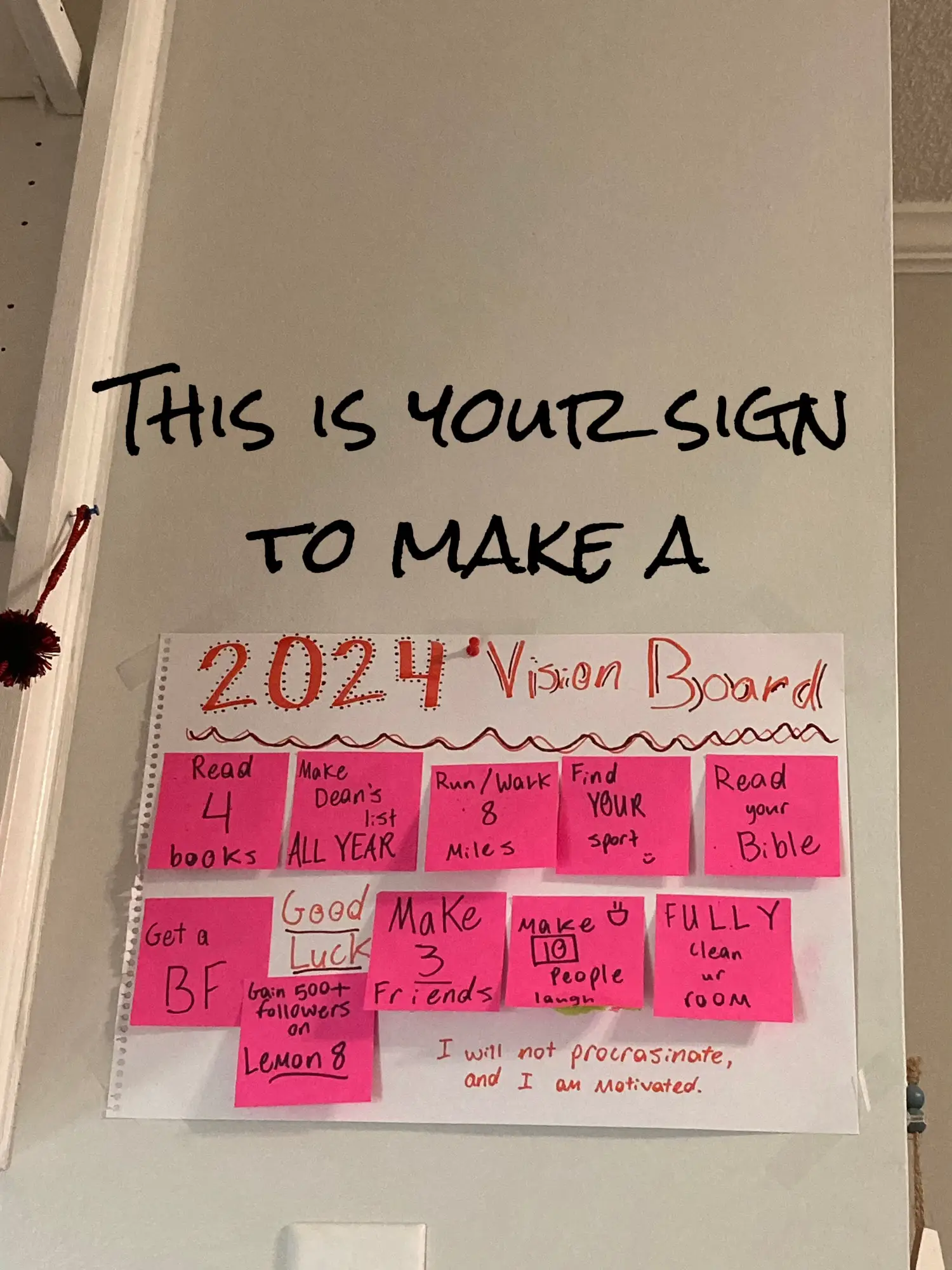 فاطمہ‎ on Instagram: Create 2024 vision board with me ♾🖤 It's your sign  to make one before year's end what goals do you have for the new year?  Let me know below!✨ . . #