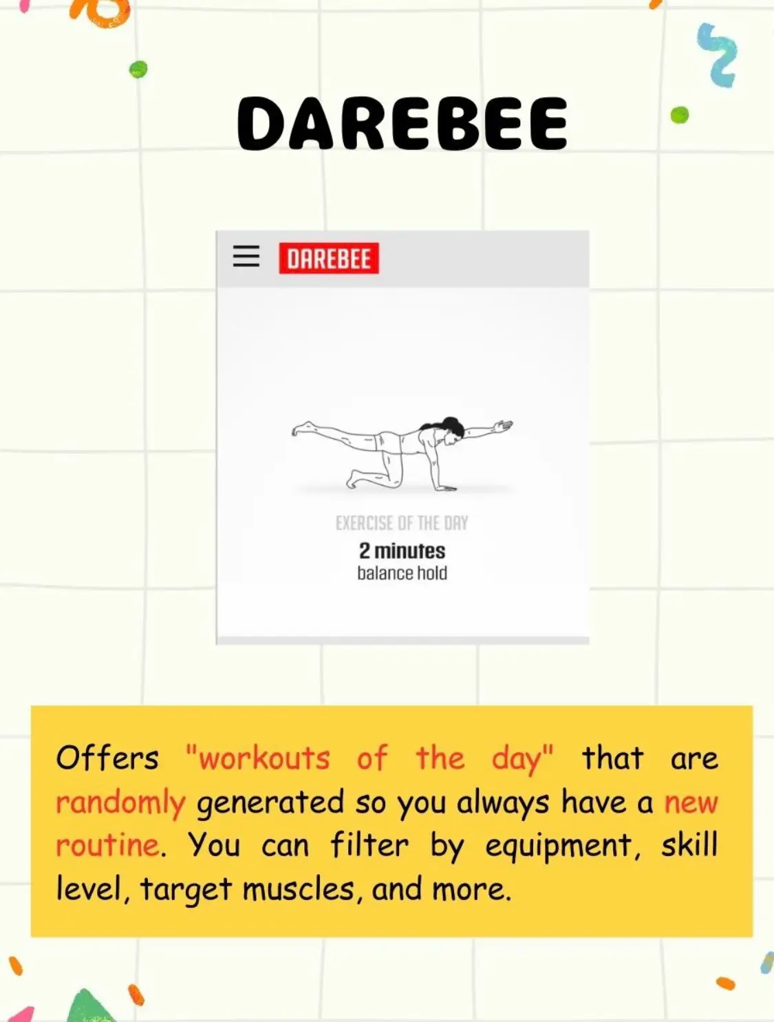 DAREBEE on X: 1 Minute Yoga Challenge by DAREBEE  # darebee #challenge #fitness  / X