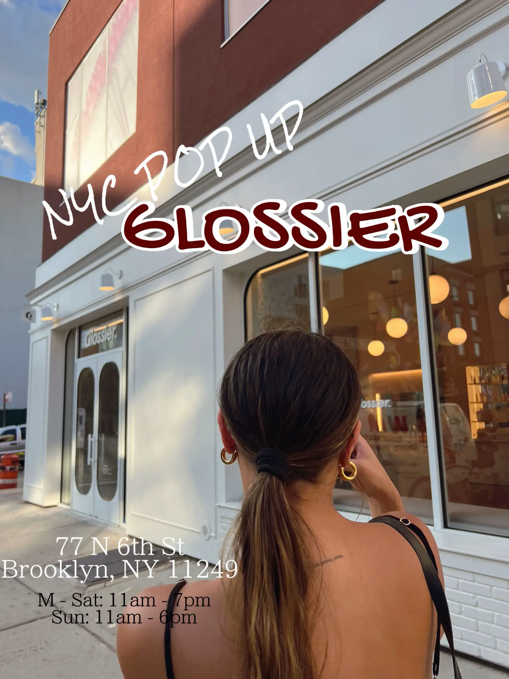 NYC POP UP VISITING GLOSSIER Gallery posted by Melissa Vargas