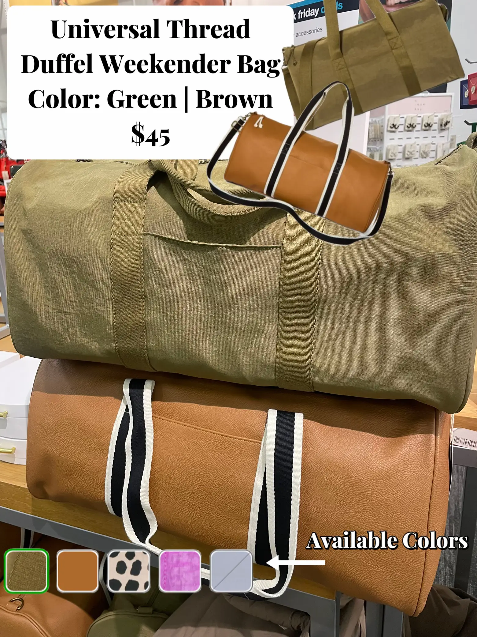 Universal thread deals weekender bag