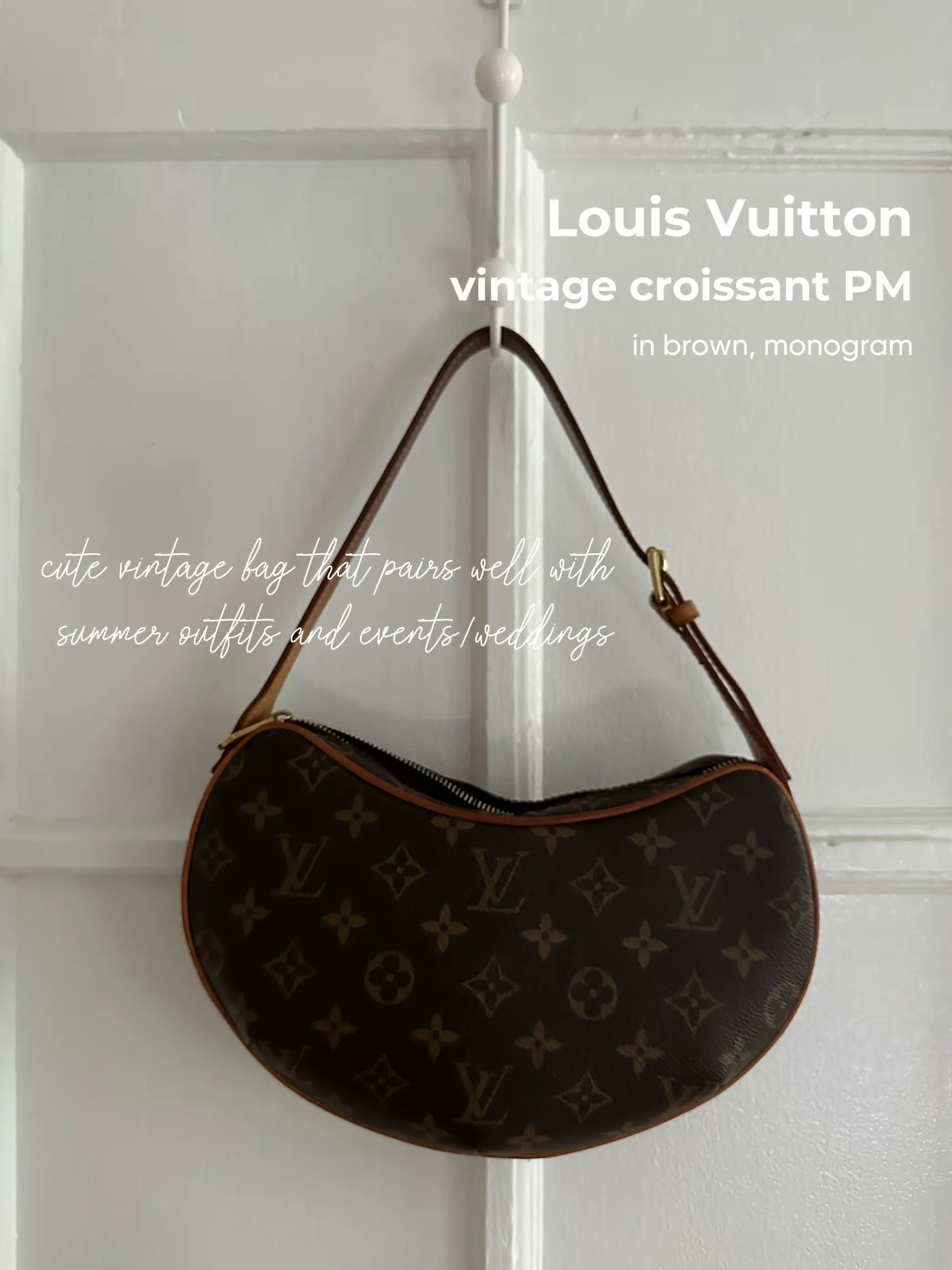 For Fall try this Louis Vuitton Croissant PM a classic vintage