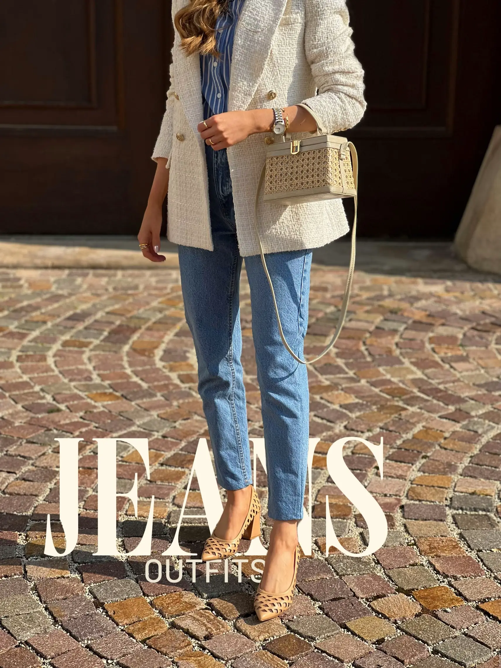 Beige Tweed Jacket + Shorts + Chanel Bag  Tweed fashion, Fashion info,  Fashion inspo outfits