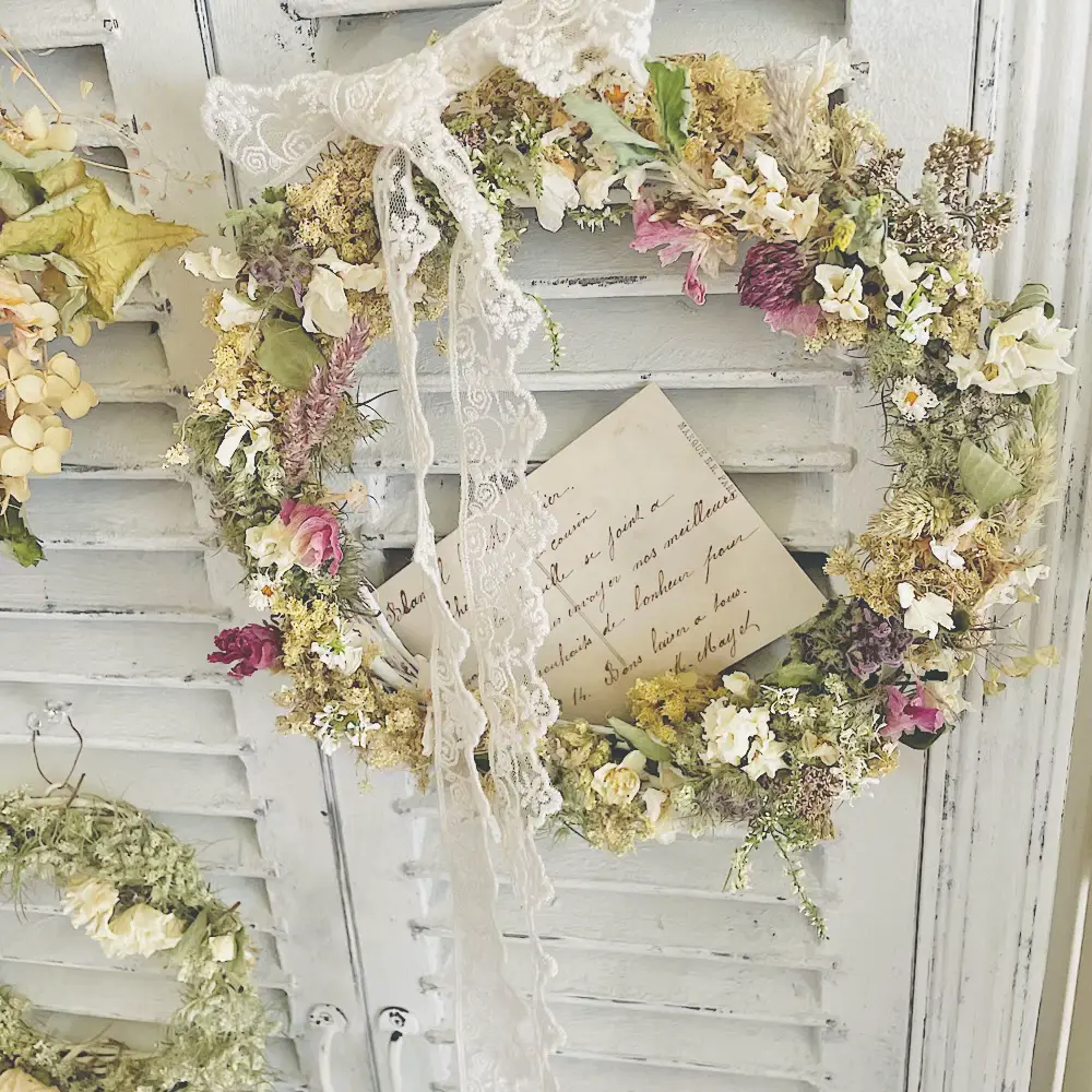 魔女の棲む森 ～shabby chic～ ドライフラワー リース 魔女の棲む森 ～shabby chic～ ドライフラワー リース【order】