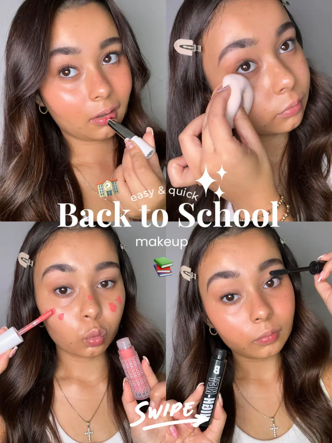 Cute Christmas Make Up Looks For School
