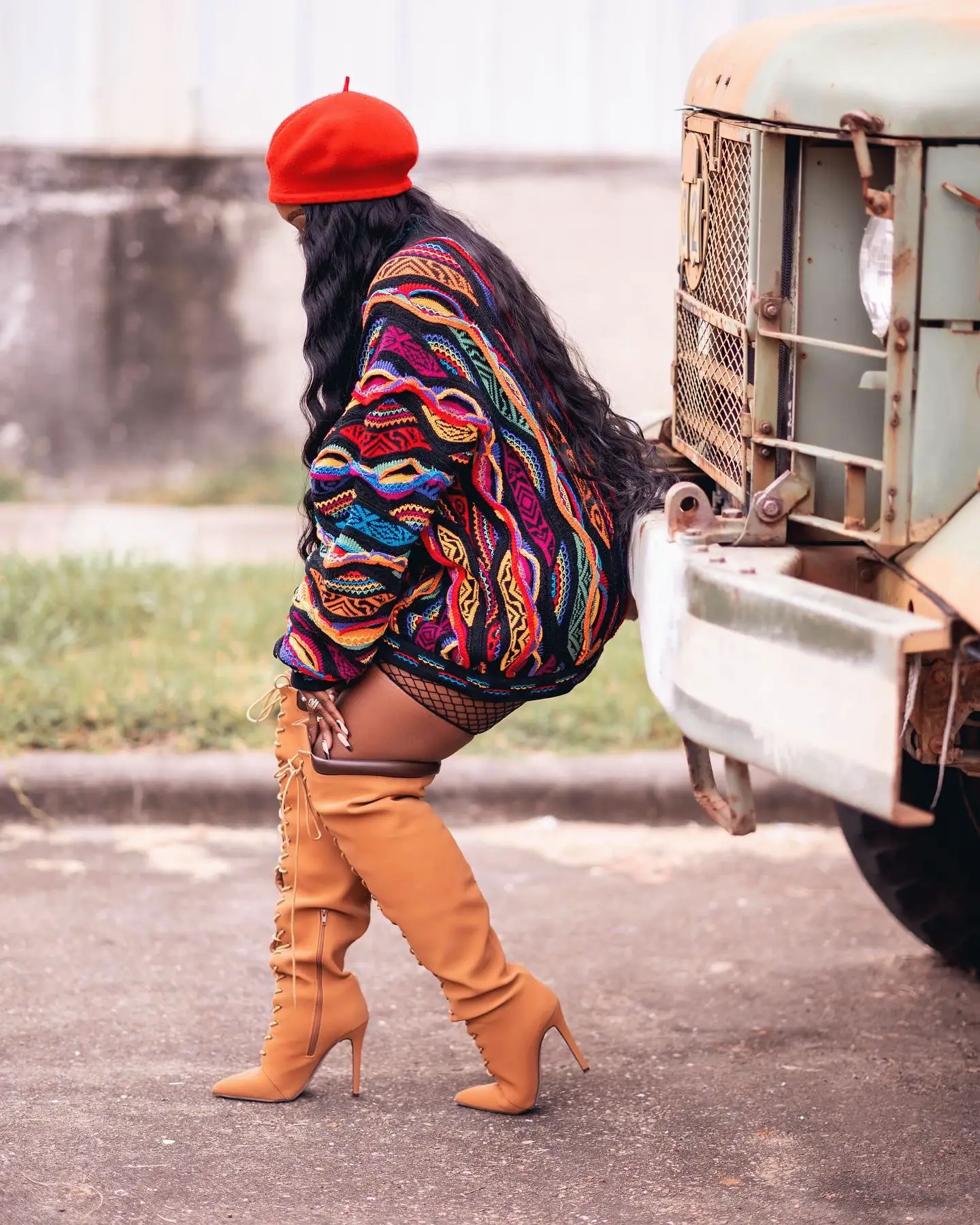 vintage Coogi sweater | black girl style.'s images