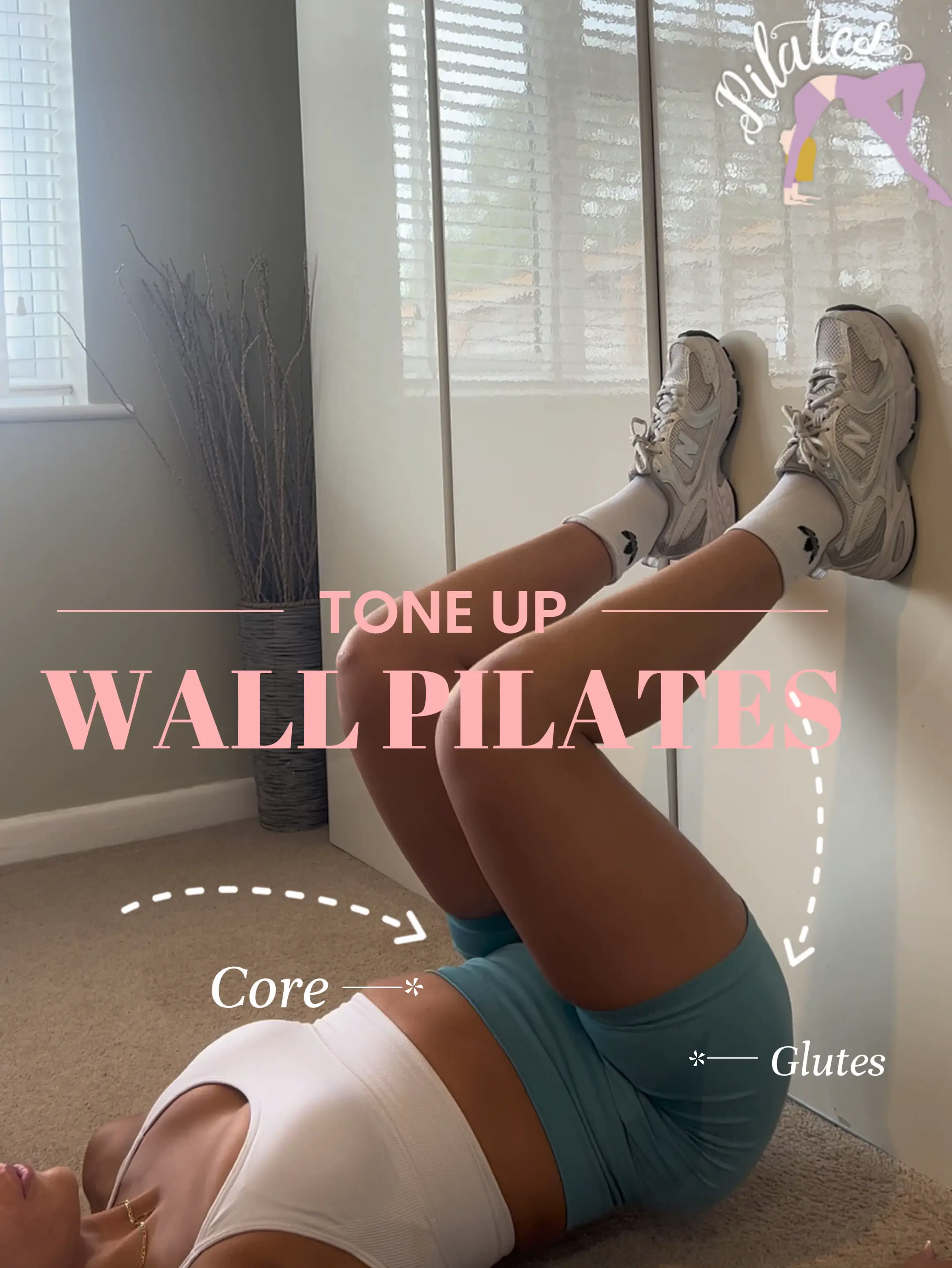 Puppy Stretch Wall Pilates Workout💪🏽🔥Wall Pilates Book Part 1