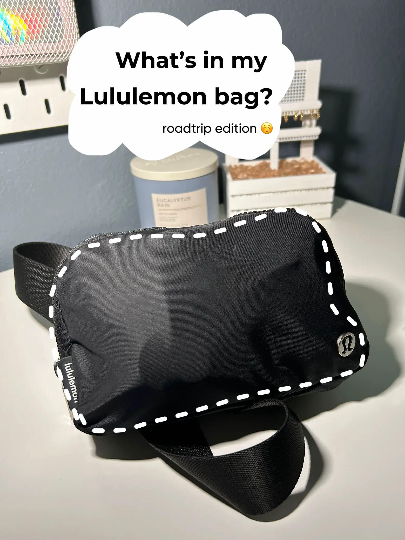 So excited for my new lunch bag y'all! #lululemon#lululemonbeltbag#bel