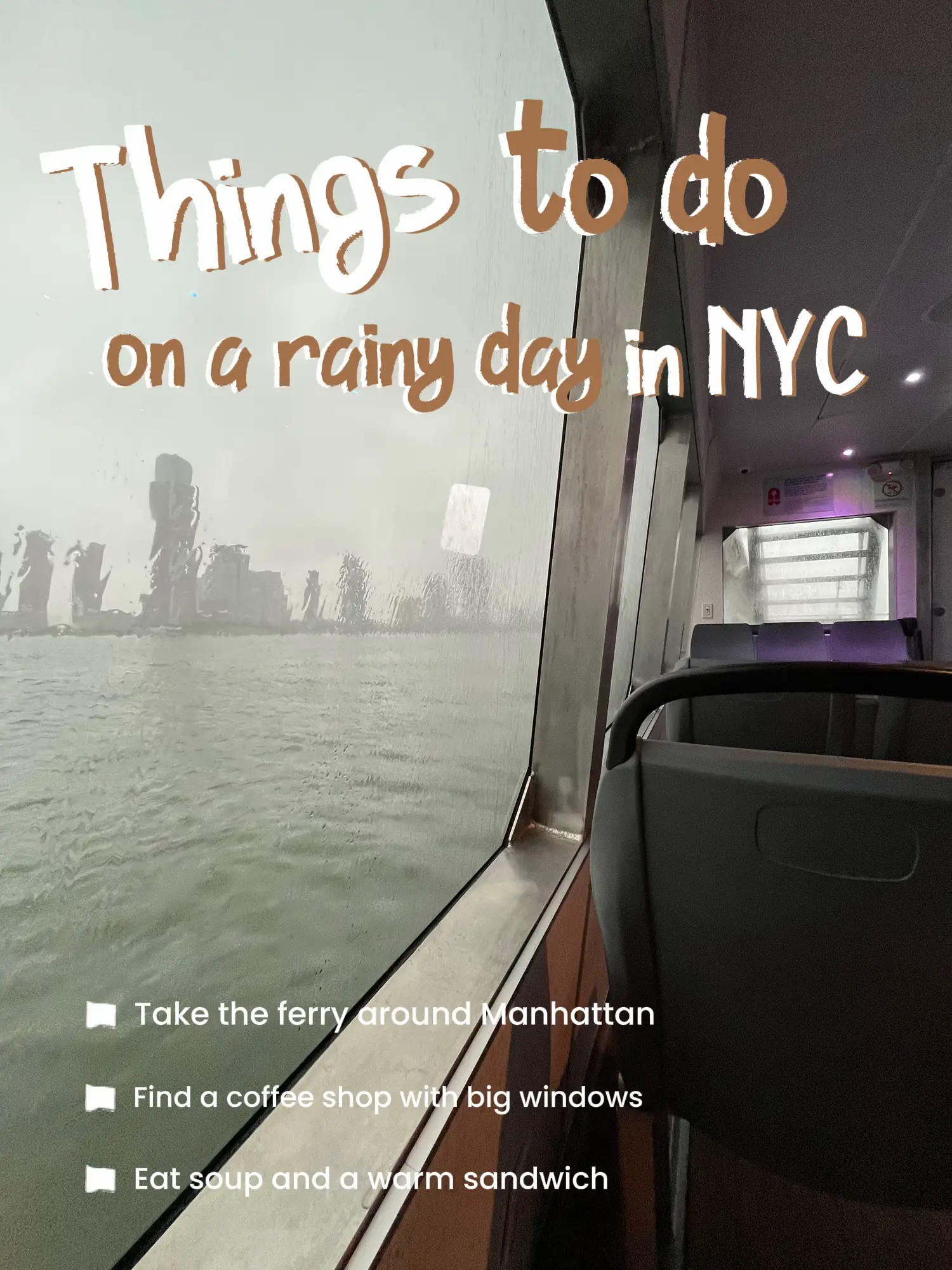 Things To Do When It Rains In NYC