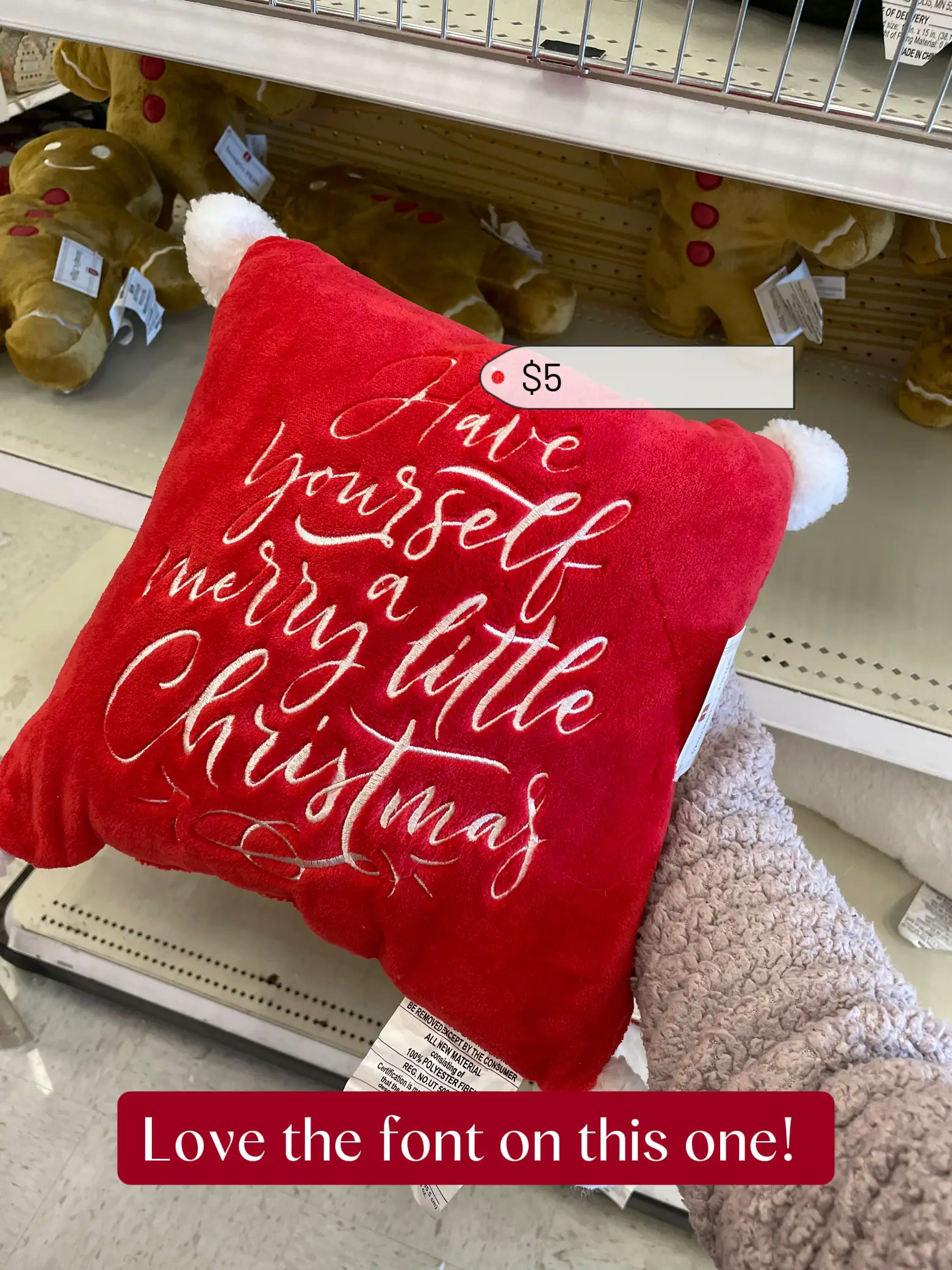 HAVE YOURSELF A MERRY LITTLE CHRISTMAS - THROW PILLOW WITH INSERT