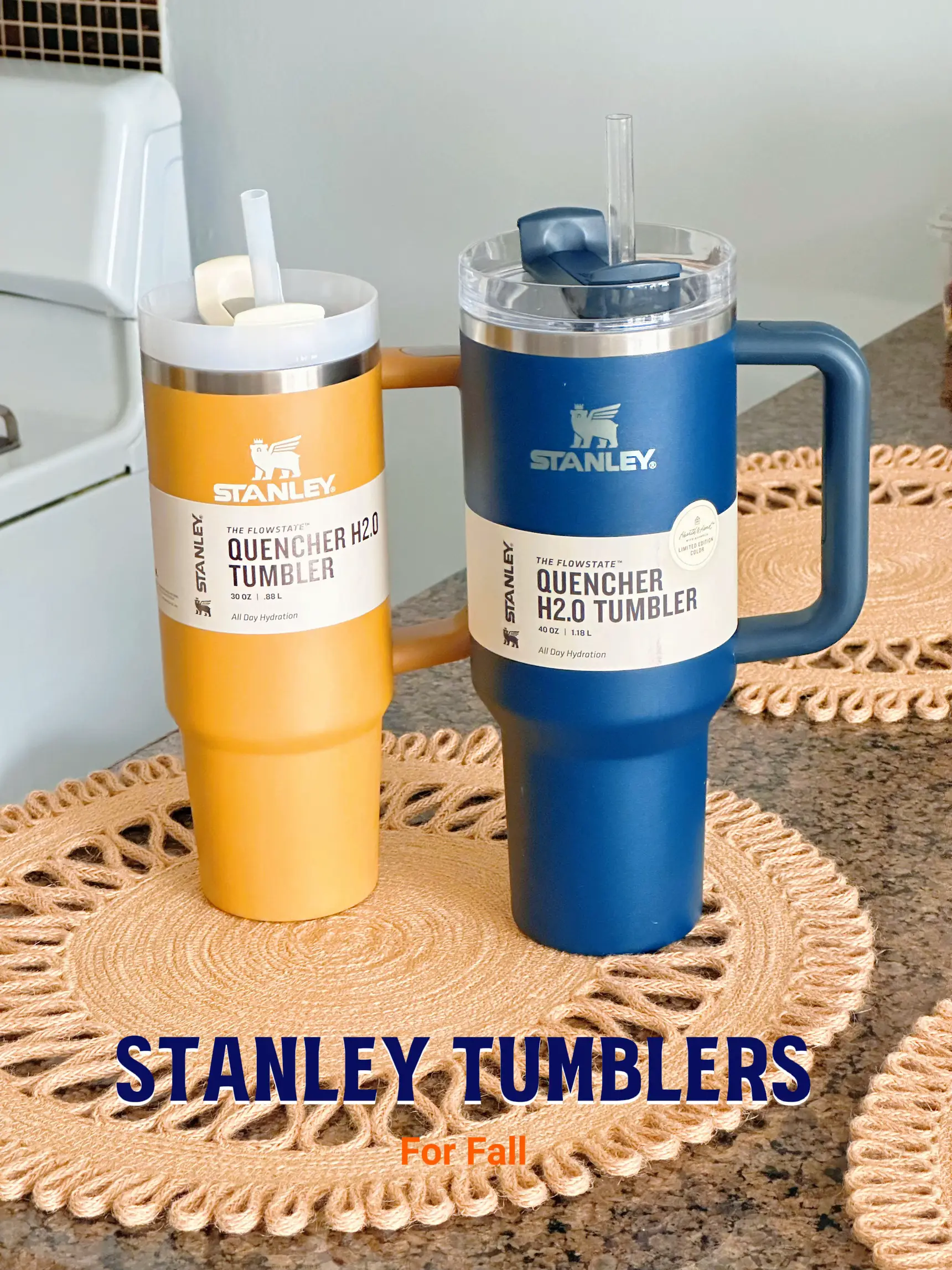 Finally got the Stanley 40 oz. Tumbler in the color cream! #stanley #s