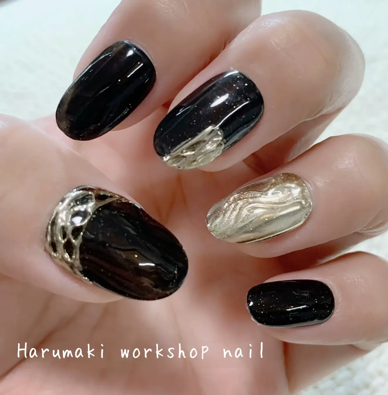 ブラックミラーネイルチップ💅 | ハルマキ workshopが投稿したフォト