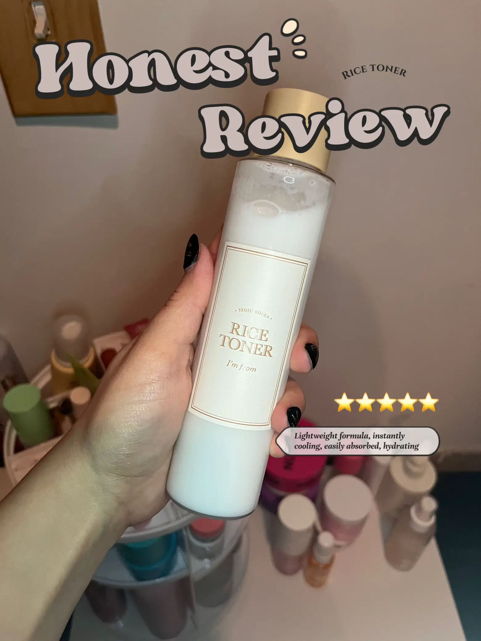 I'm from Rice Toner, 77.78% Rice Extract from Korea, Glow Essence with  Niacinamide, Hydrating for Dry Skin, Vegan, Alcohol Free, Fragrance Free,  Peta Approved, K Beauty Toner, 5.07 Fl Oz – Shining
