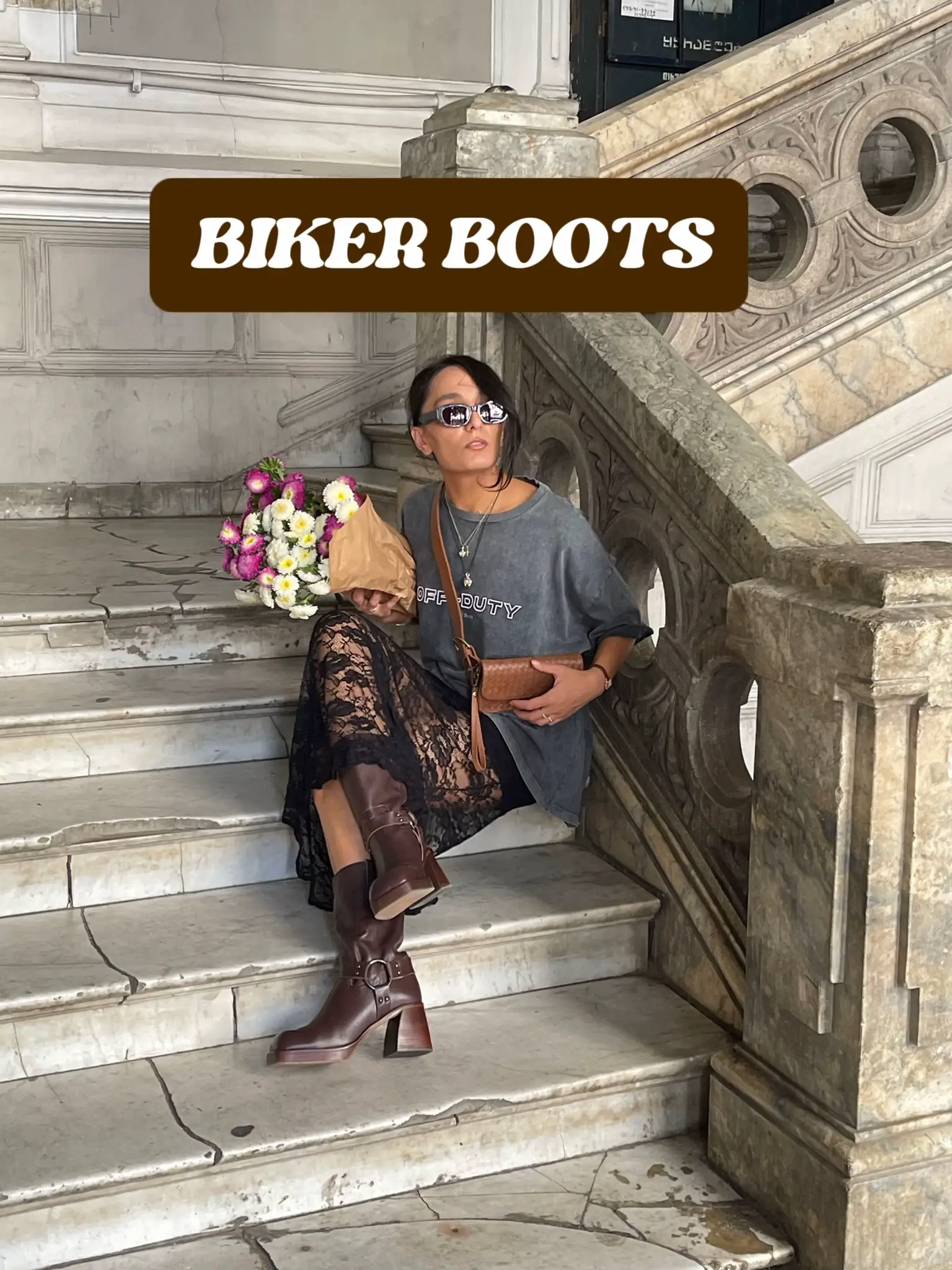 Biker hot sale boot outfits