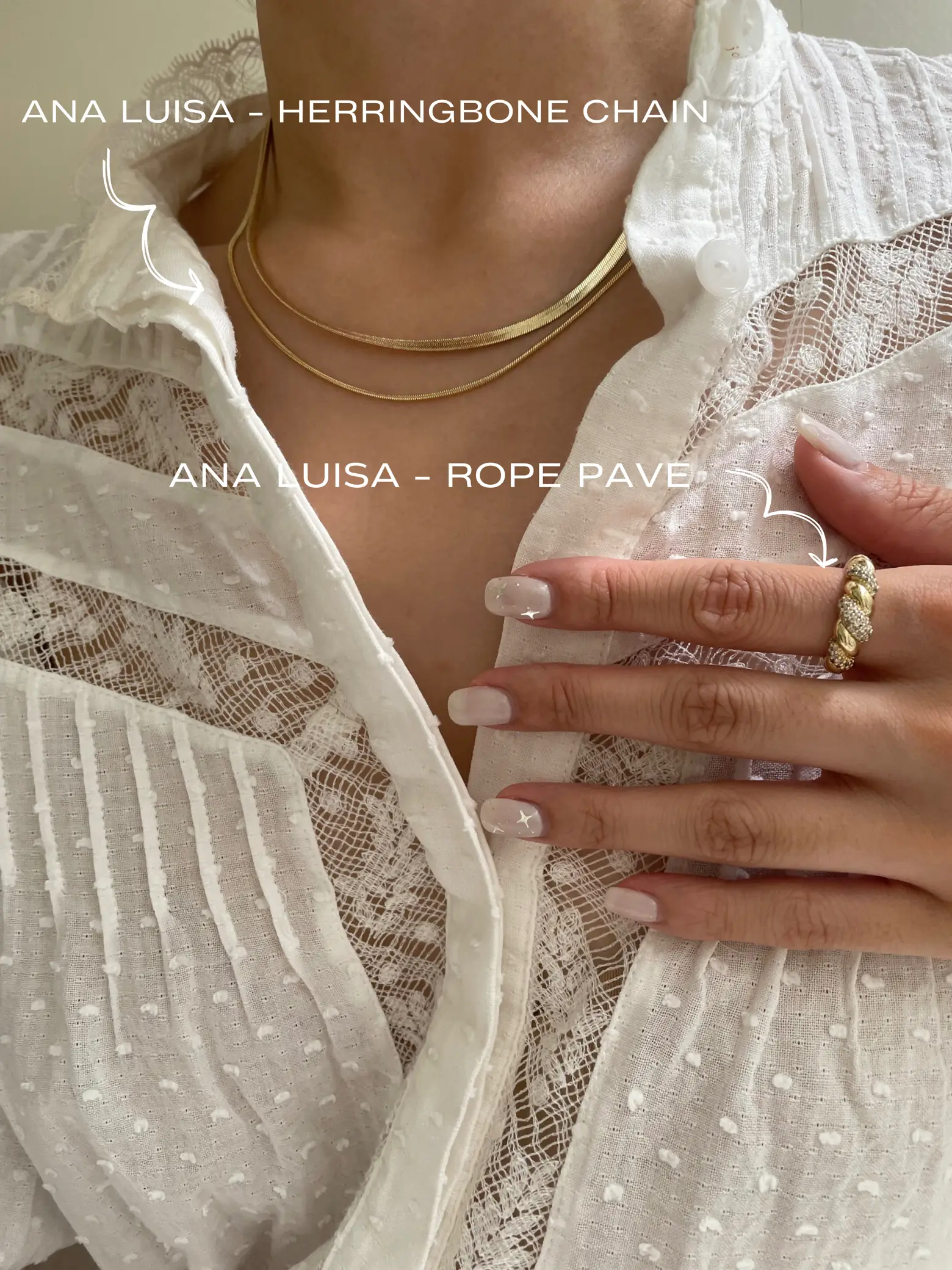 Rope Ring - Rope Pave, Ana Luisa