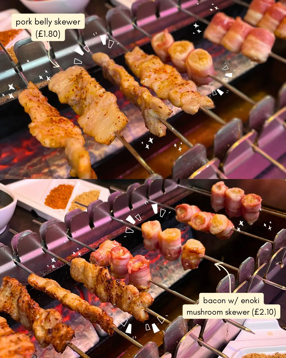 Pork belly skewers. 2 per order. It will blow your mind. - Picture