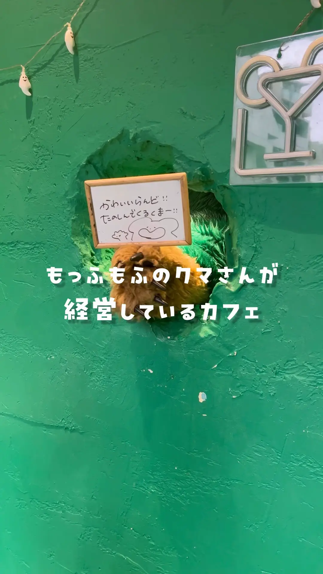 【子連れお出かけ】もっふもふのクマさんが働いてるカフェ☕️【原宿】