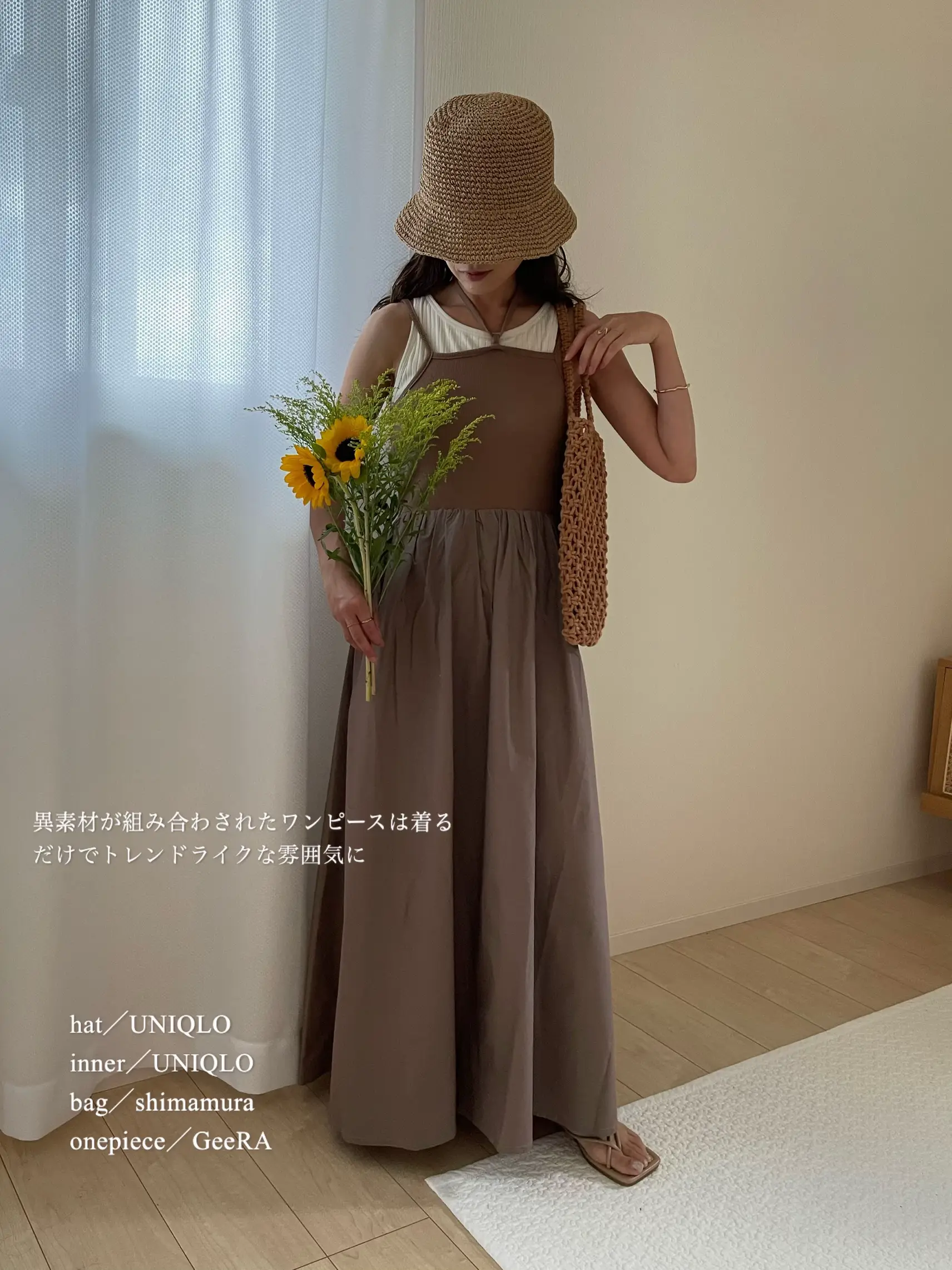 Summer Outfits UNIQLO／しまむらアイテムを取り入れた夏ワンピースコーデ | coco_milk0725が投稿したフォトブック |  Lemon8