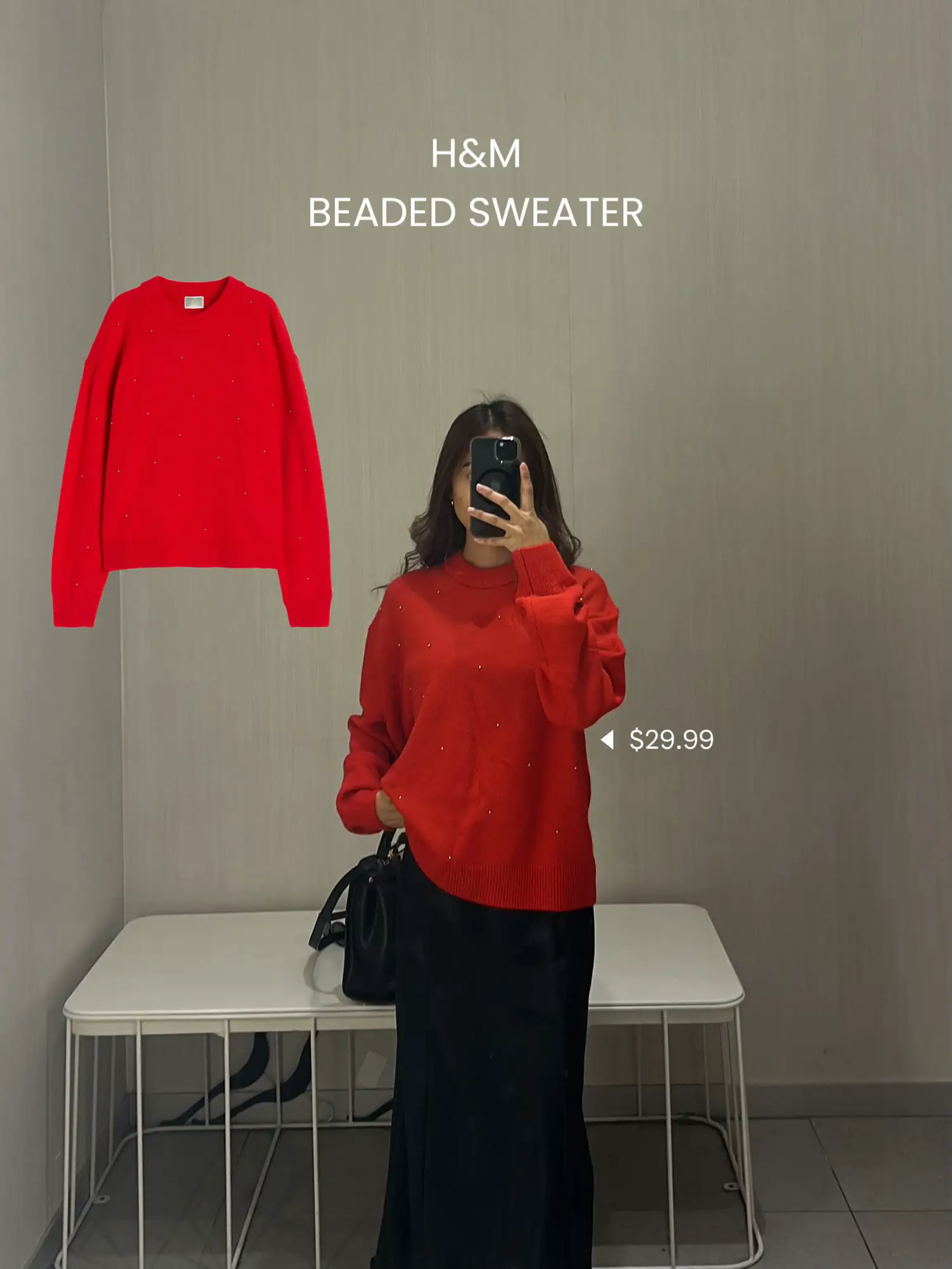 Red sweater 2025 h and m