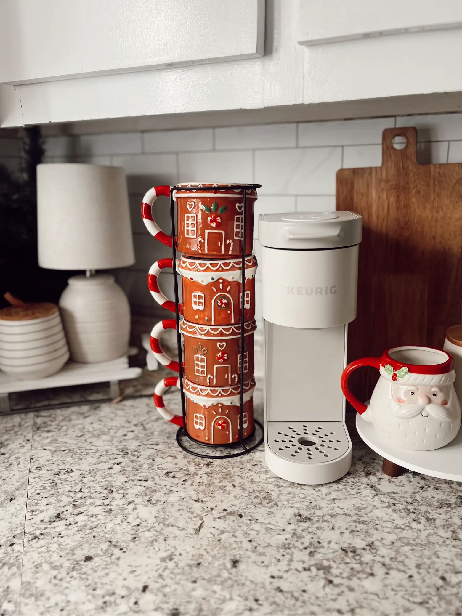 Pottery Barn Gingerbread Mugs-Set of 2-Cocoa-Coffee-Christmas
