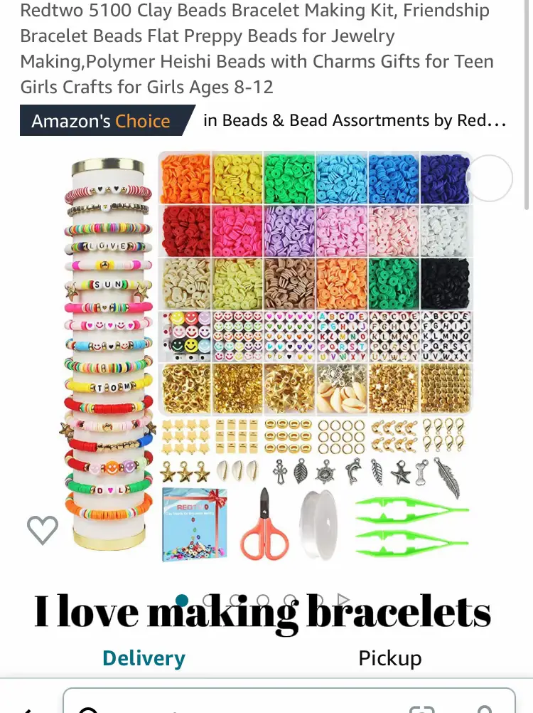 Bead Bracelet Making Kit, Bead Friendship Bracelets Kit With Beads Letter  Beads Charm Beads And Ela