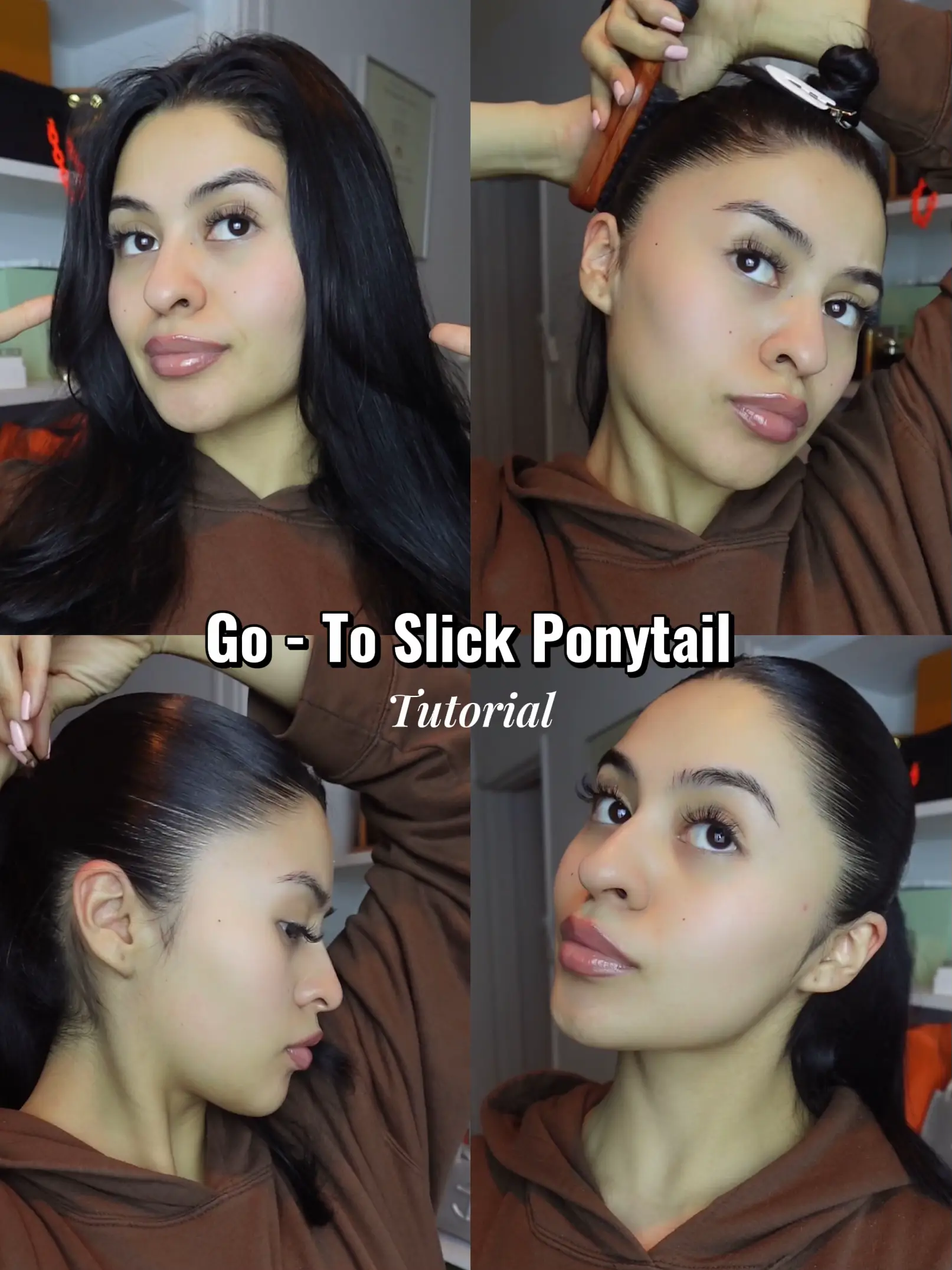 SLICK BACK TUTORIAL FOR ✨MY GIRLS✨ #slickbackponytail #facelift