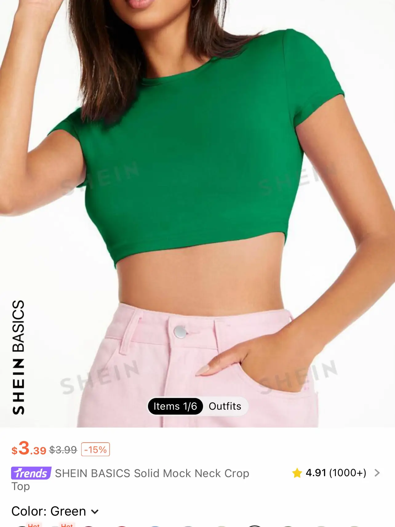 SHEIN CURVE - Favorite crop top paired with some yoga