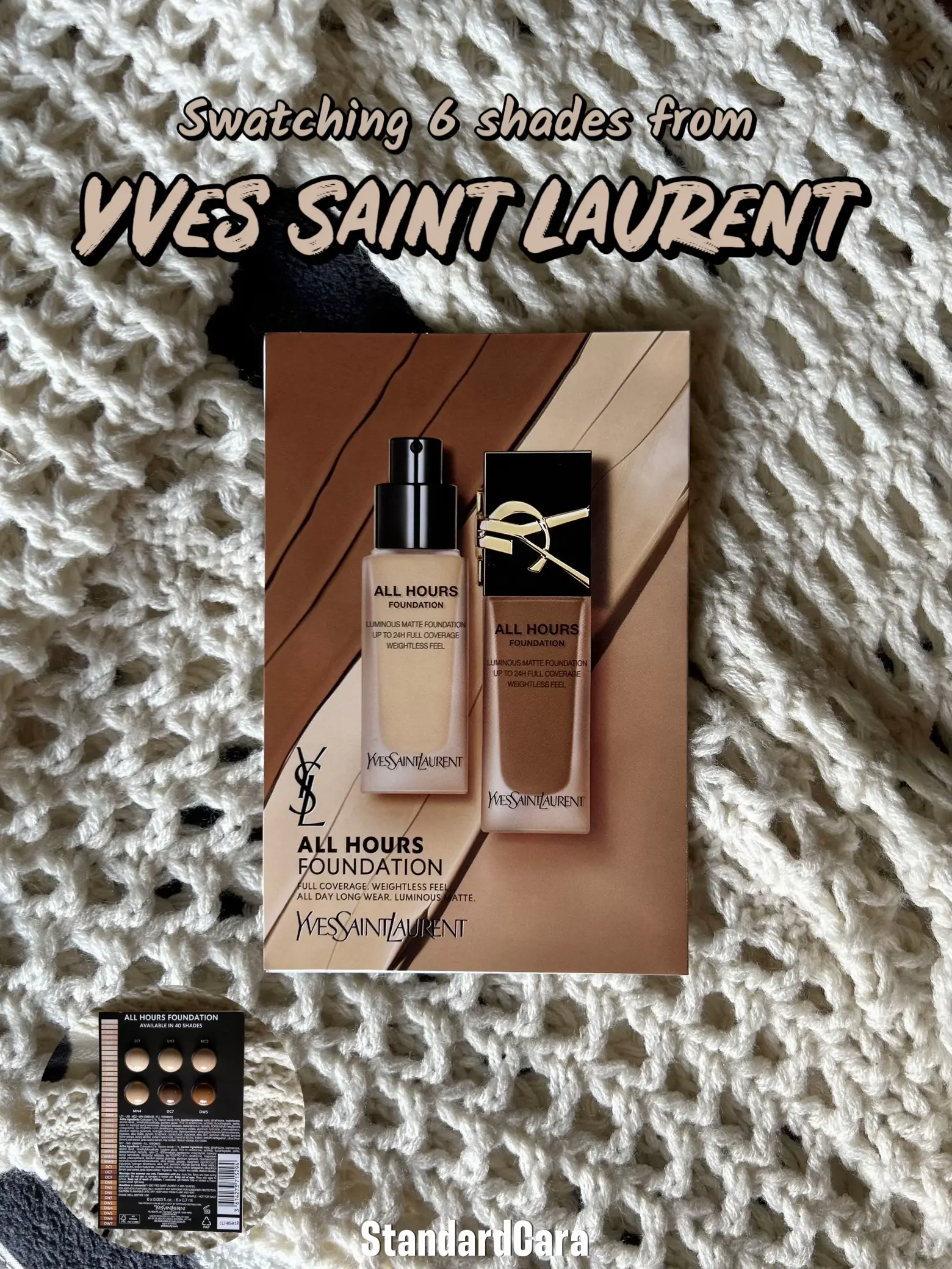 Yves saint hotsell laurent foundation shades