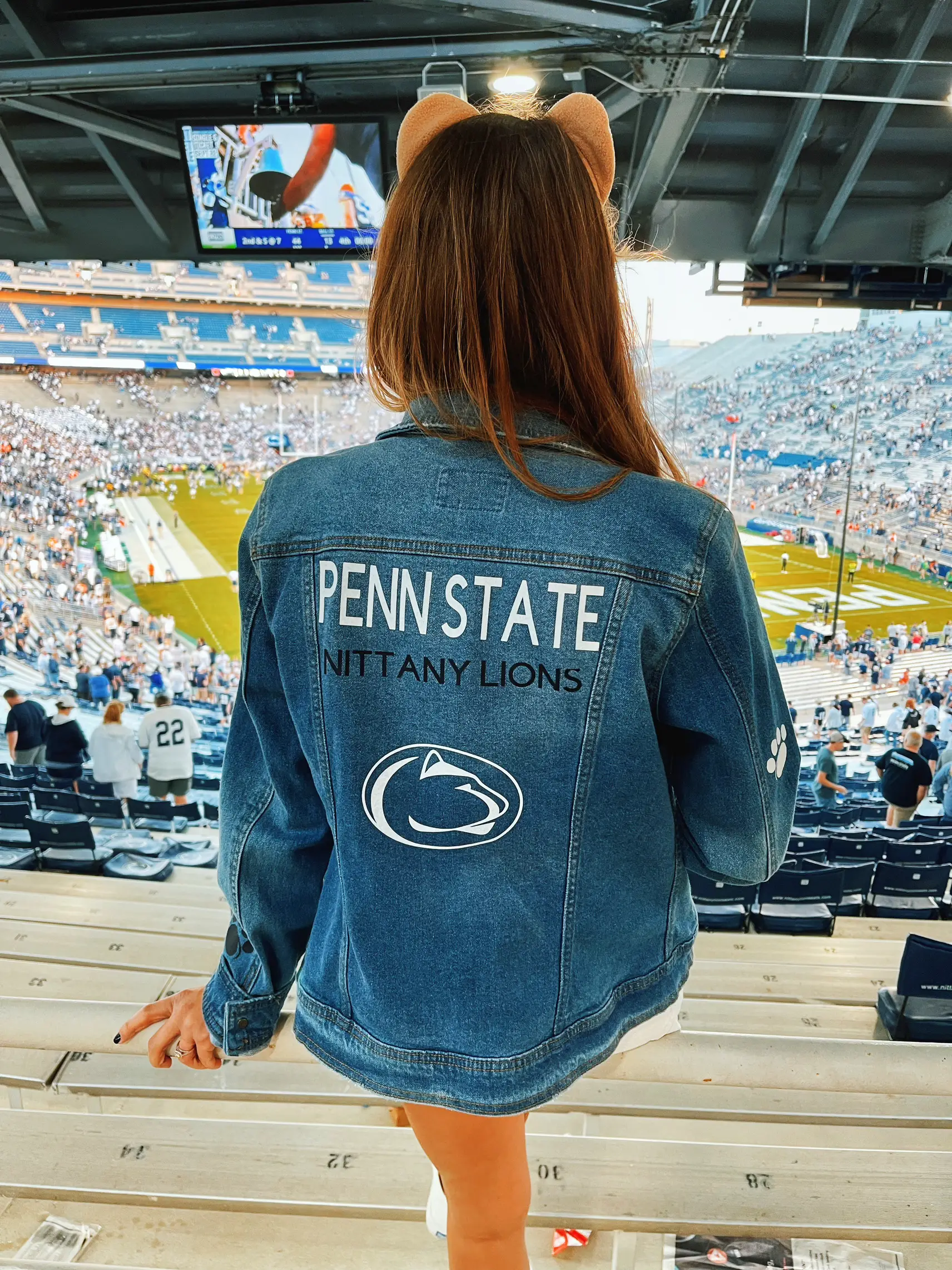 Penn state clearance jean jacket