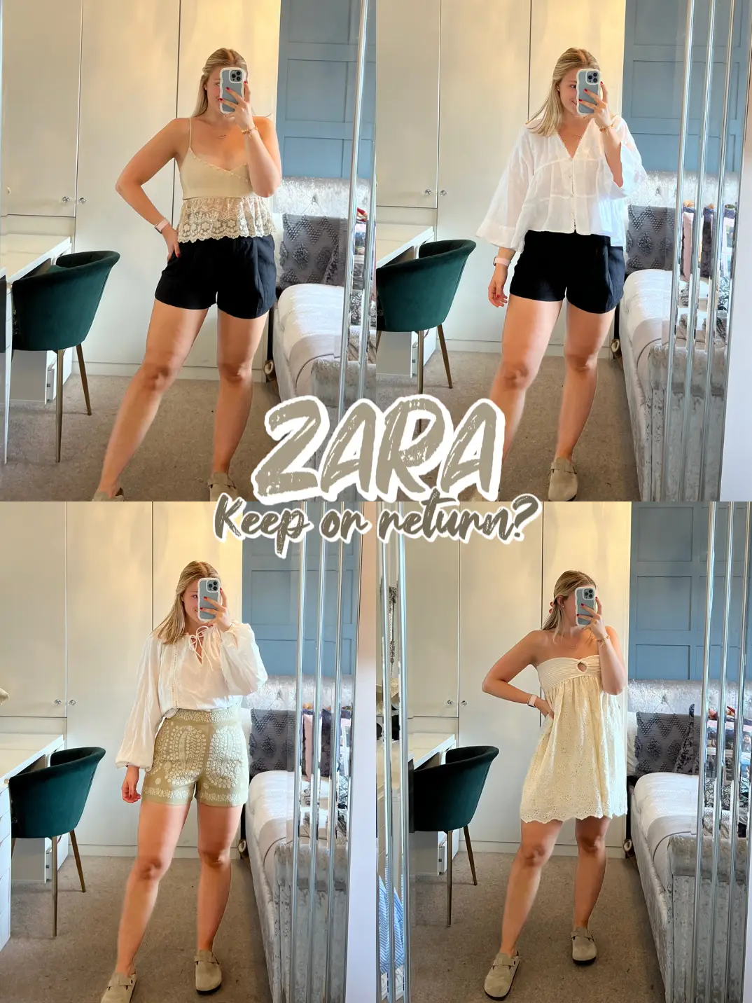 Zara Women Embroidered Lace Dress 2731/046 (Small)