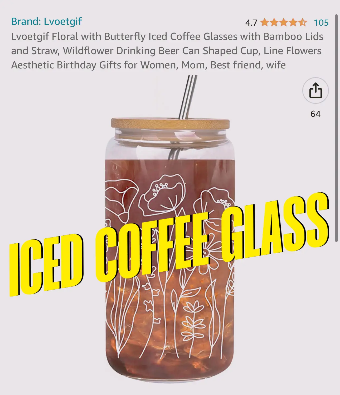 Drinking Glasses with Straw Yatang Can Glass Jar with Bamboo Lid