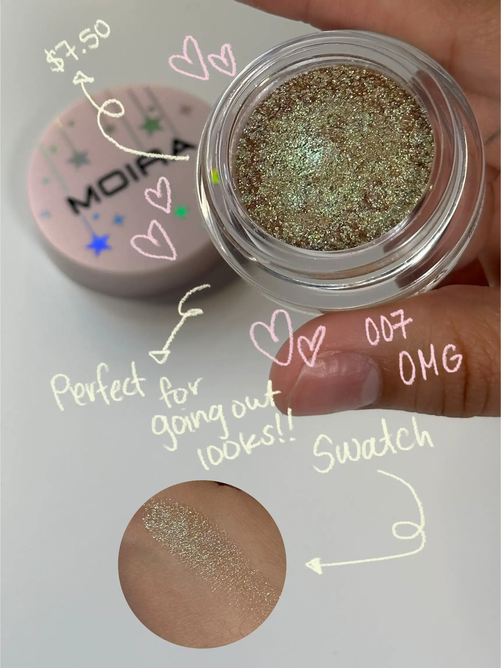 Moira Starshow Shadow Pot • Eyeshadow Review & Swatches