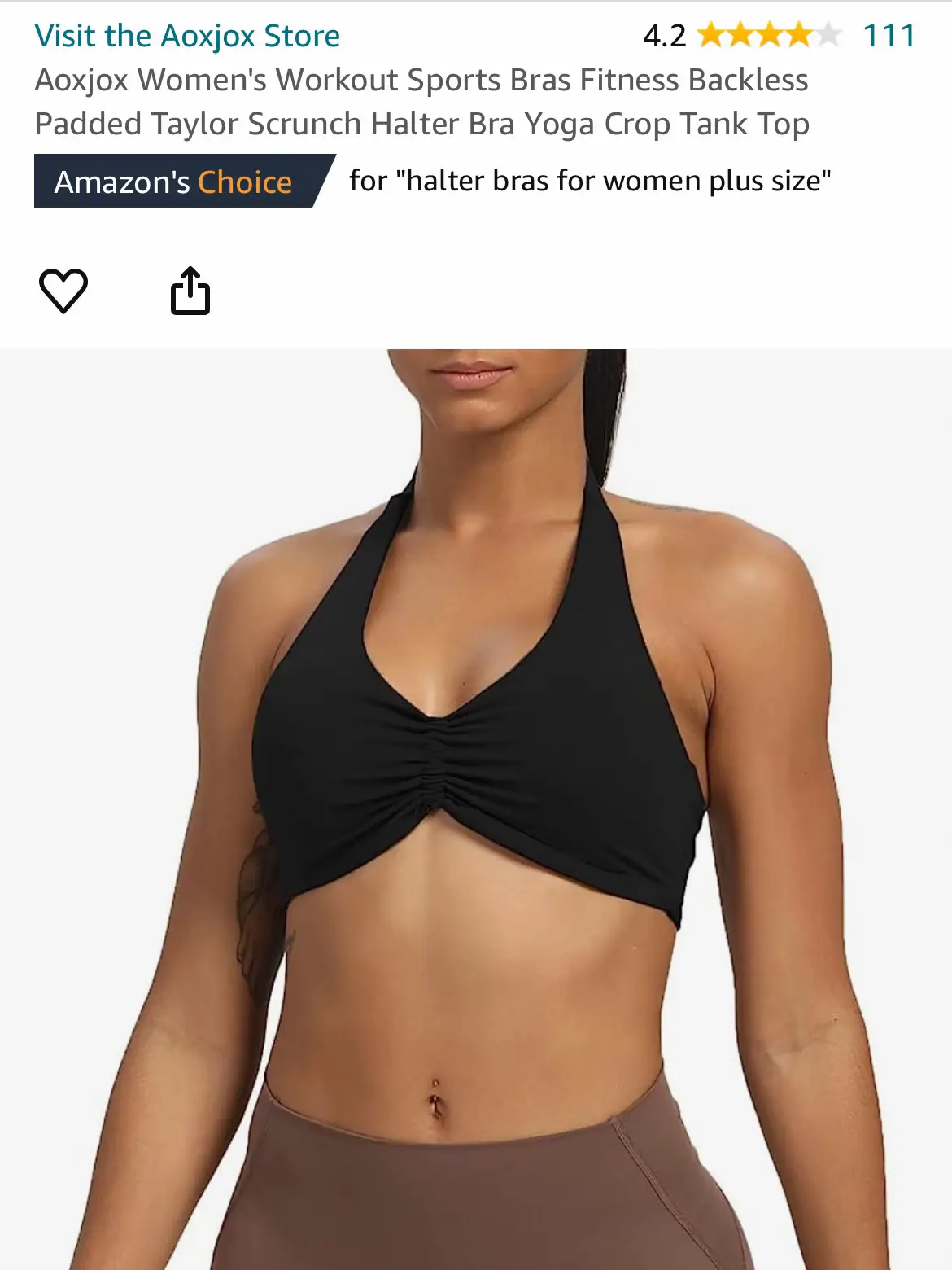  Strappy Sports Bras For Women - Criss Cross Back Sexy  Wireless Padded Yoga Bra Cute Workout Melanite X-Small