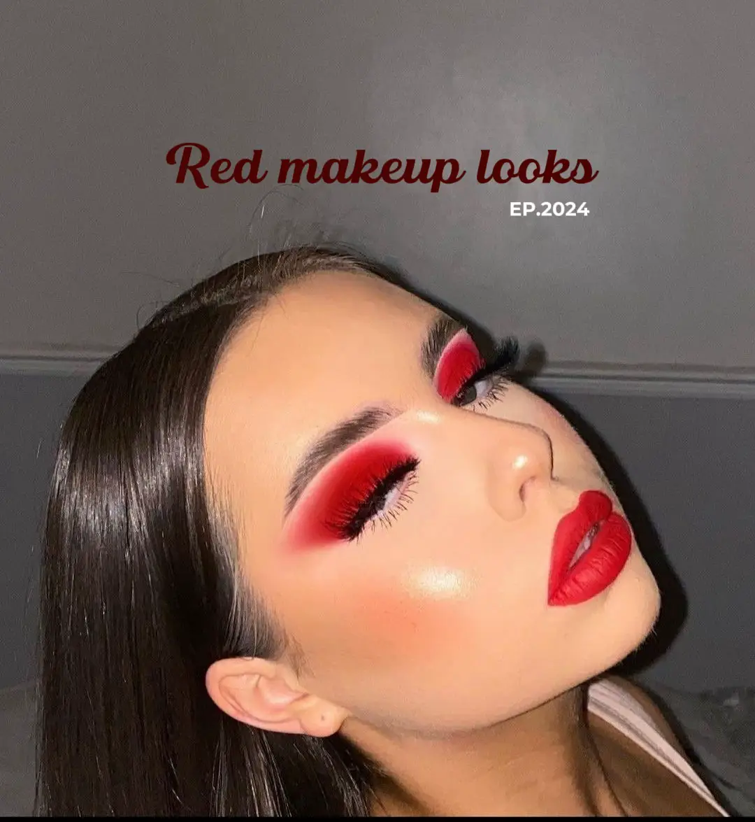 Glamorous Prom Makeup For A Red Dress