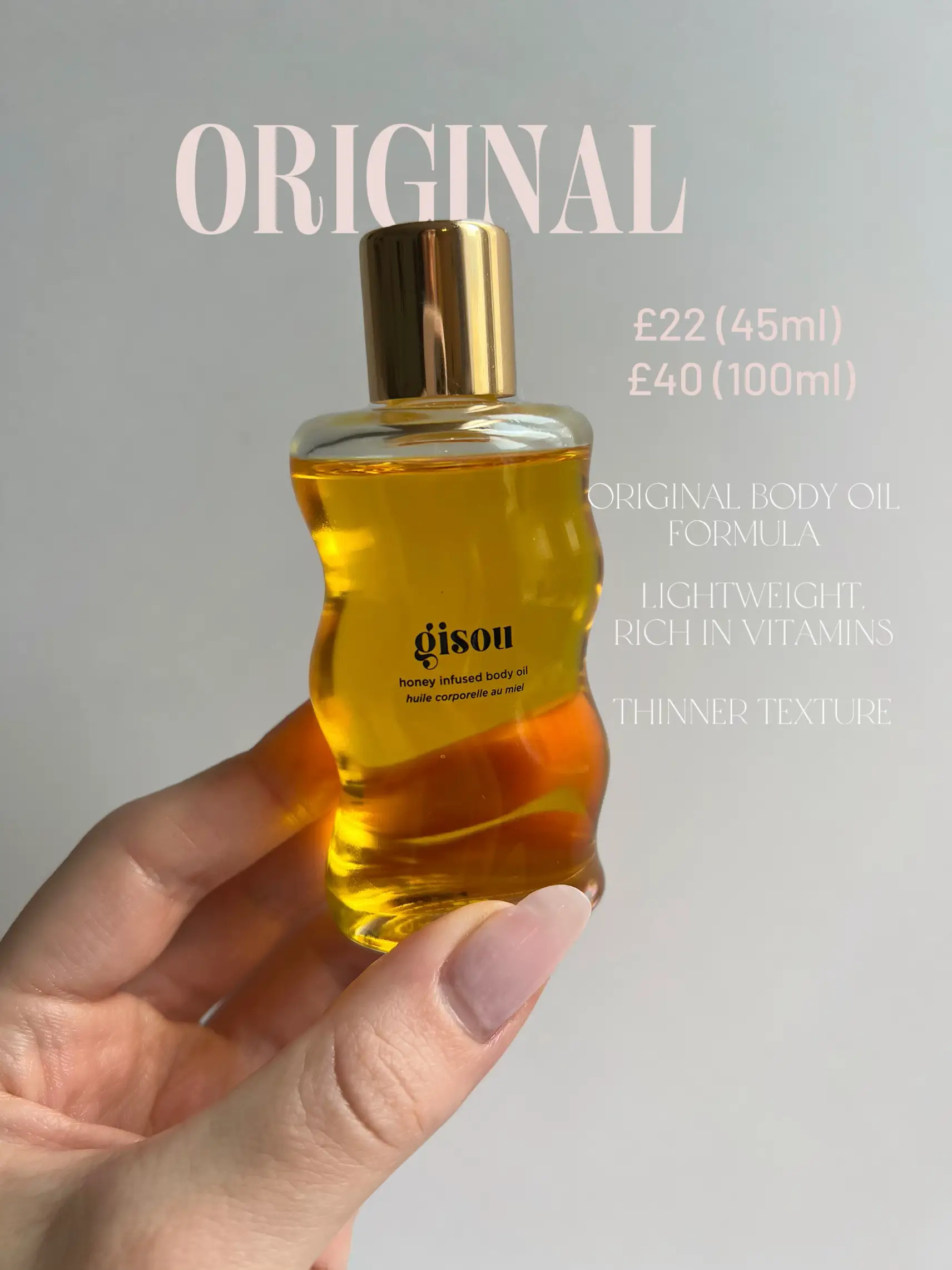 NEW Honey Infused Body Oil Golden Shimmer Glow – Gisou