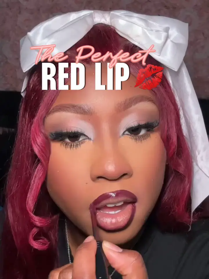 How To Get The Perfect Red Lip💋 Video Published By 𝐎 𝐋𝐈𝐕 𝐈𝐀 Lemon8