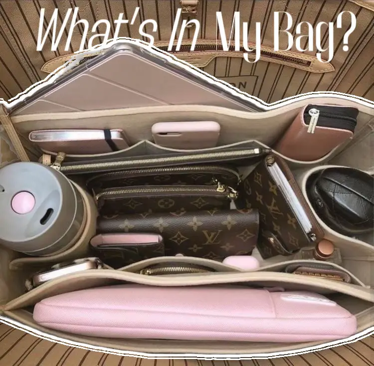 What's in my bag 👜, LV Neverfull MM, Purse organization