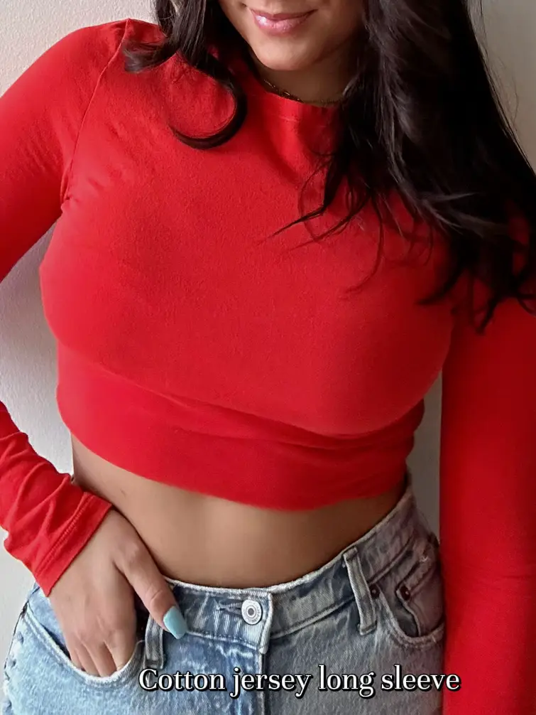 Buy Women's Skims Cotton Lounge Flared Legging Set Two Piece Outfits Basic  Long Sleeve Crop Tops Low Rise Fold Over Yoga Pants, Red, Medium at