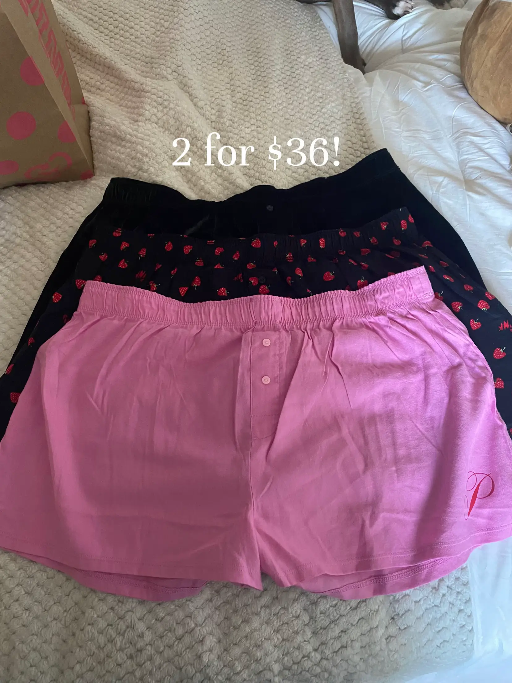 For love & lemons x Victoria's Secret strawberry kiss shorts  For love and  lemons, Comfortable winter outfits, Cute pajama sets