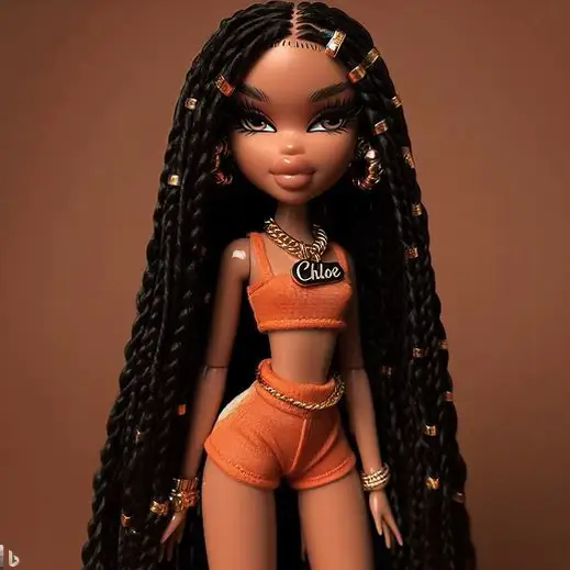 Black bratz doll with sales braids