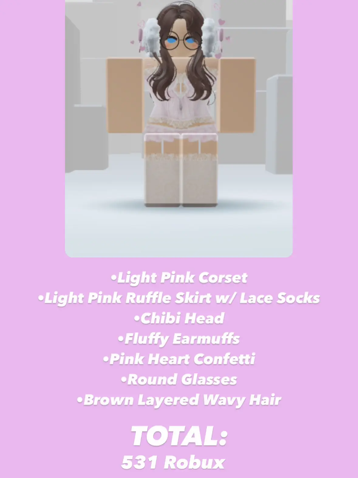 Flowy hair in pastel pink - Roblox