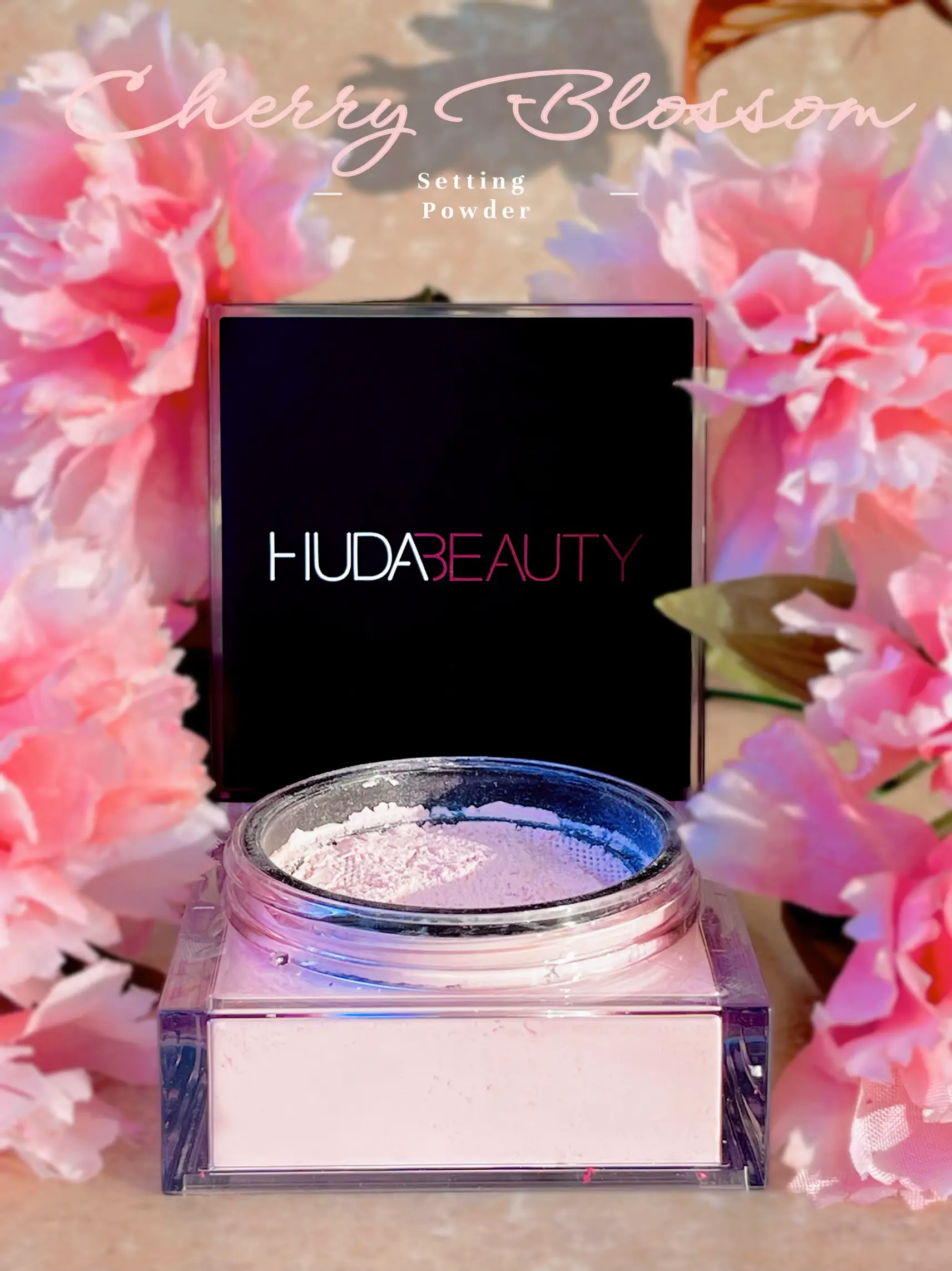 HUDA BEAUTY Easy Bake Loose Baking & Setting Powder Full Size - CHERRY  BLOSSOM (Sheer Soft Pink)