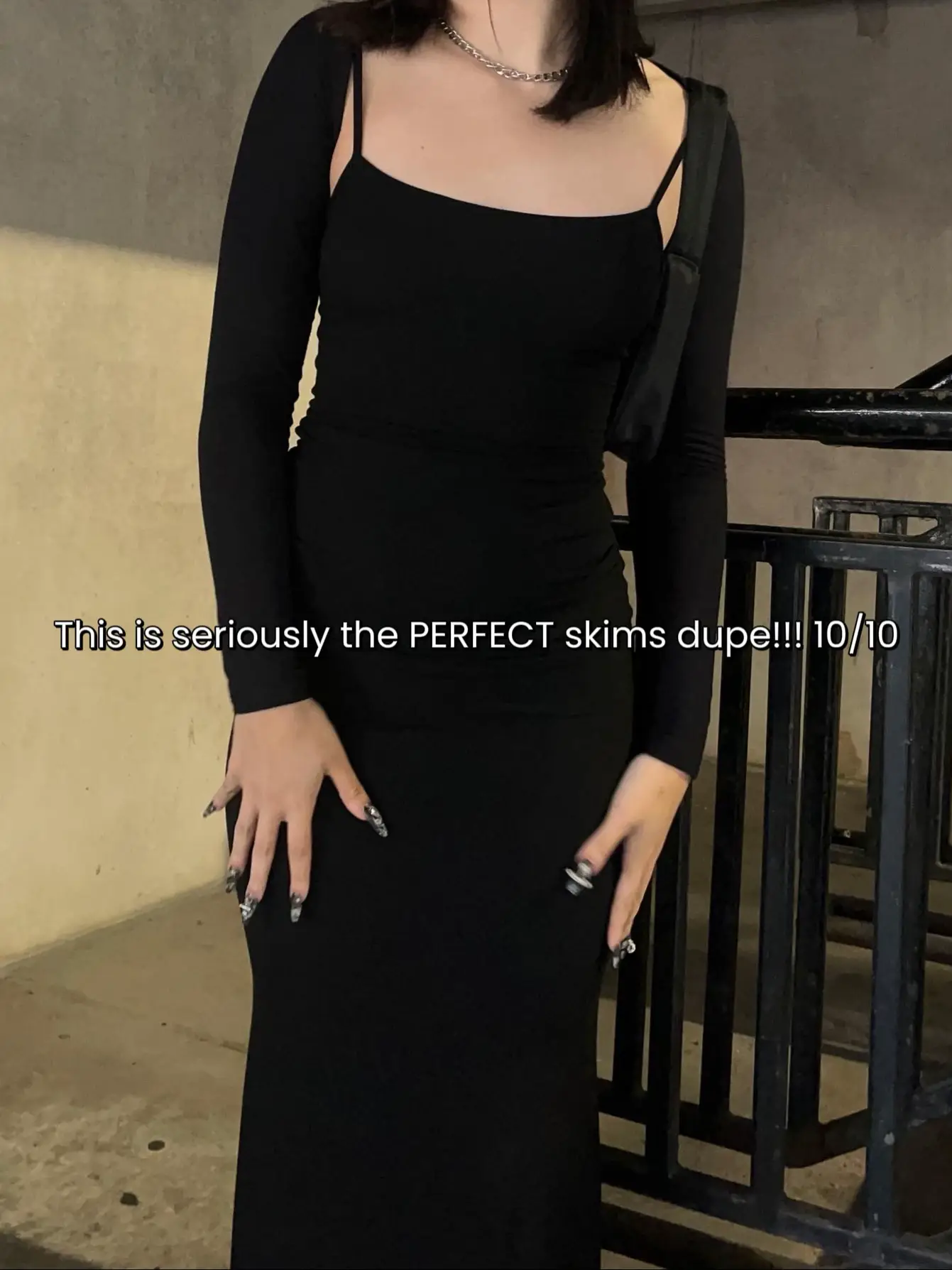 Skims vs. Shein DUPES Review  Skims soft lounge long sleeve dress